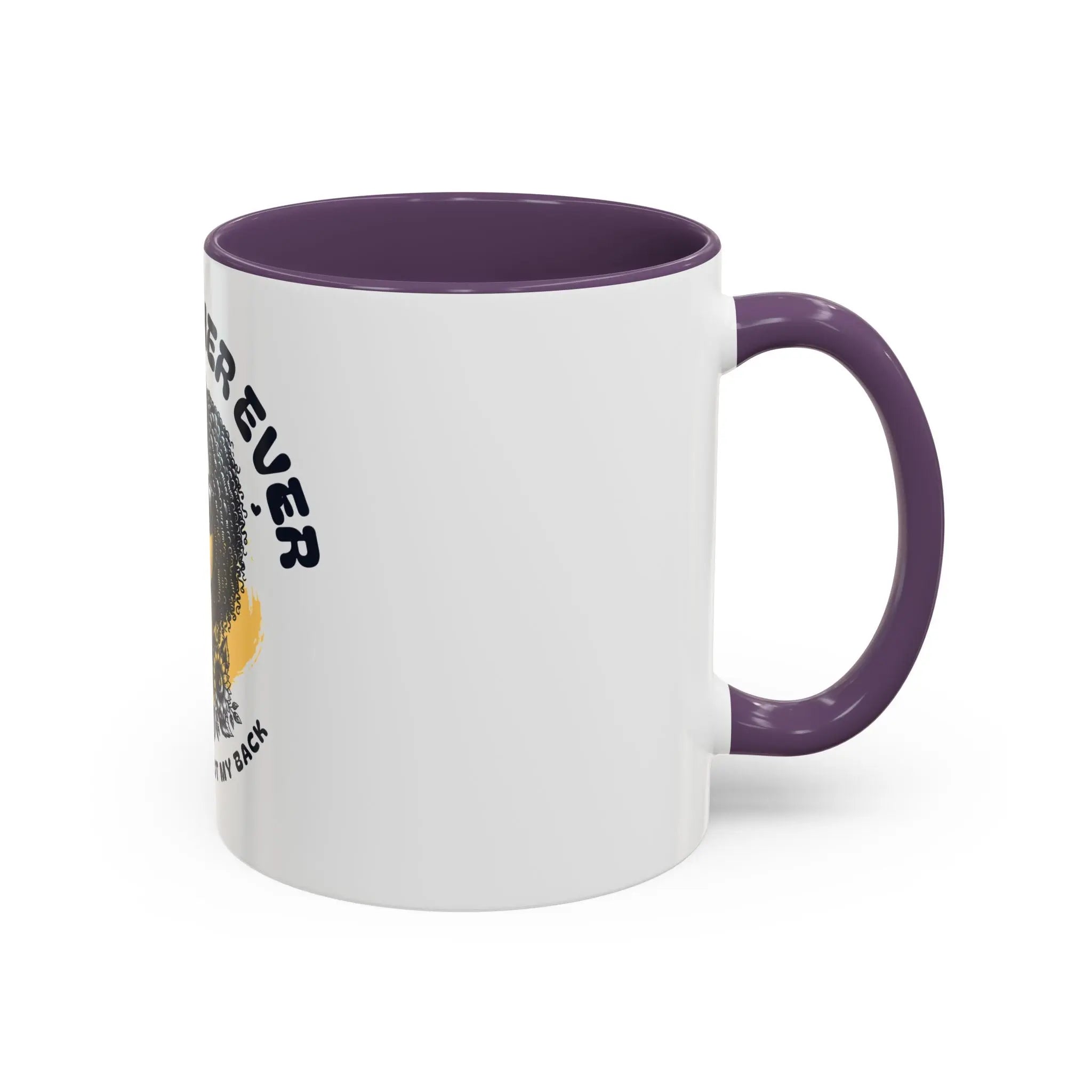 Best Mother Ever Accent Coffee Mug — "Mama Always Got My Back" Printify