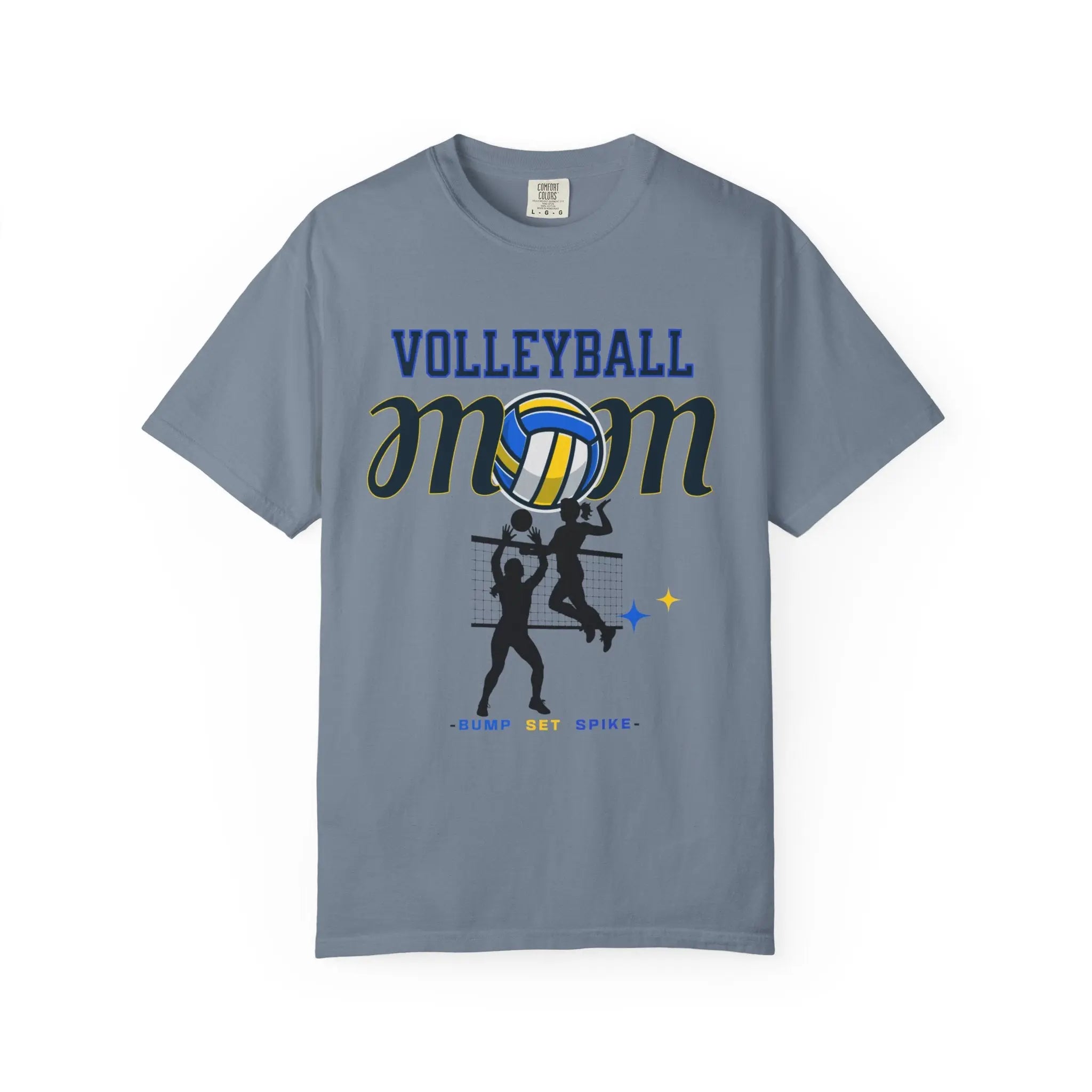Volleyball Mom T-Shirt – Bump Set Spike Graphic Tee Printify
