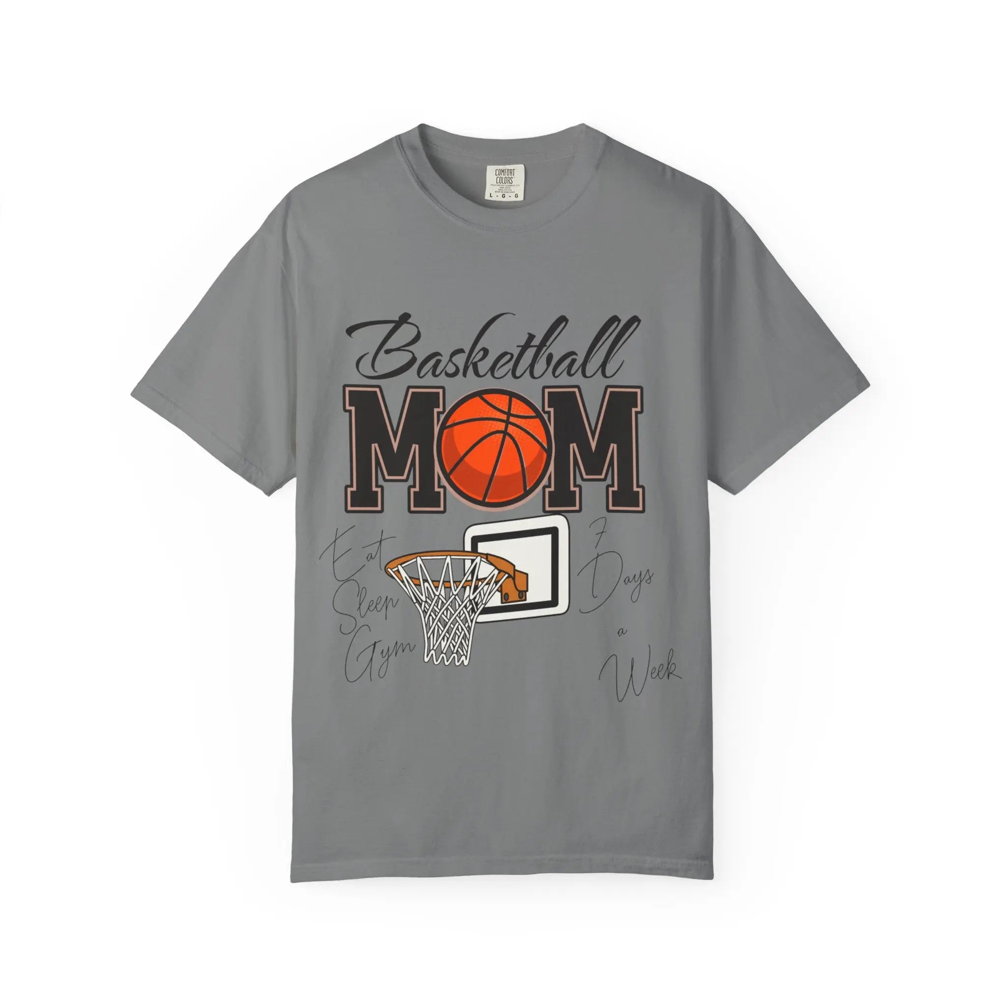 Basketball Mom T-Shirt — Graphic Basketball & Hoop Tee for Proud Moms Printify