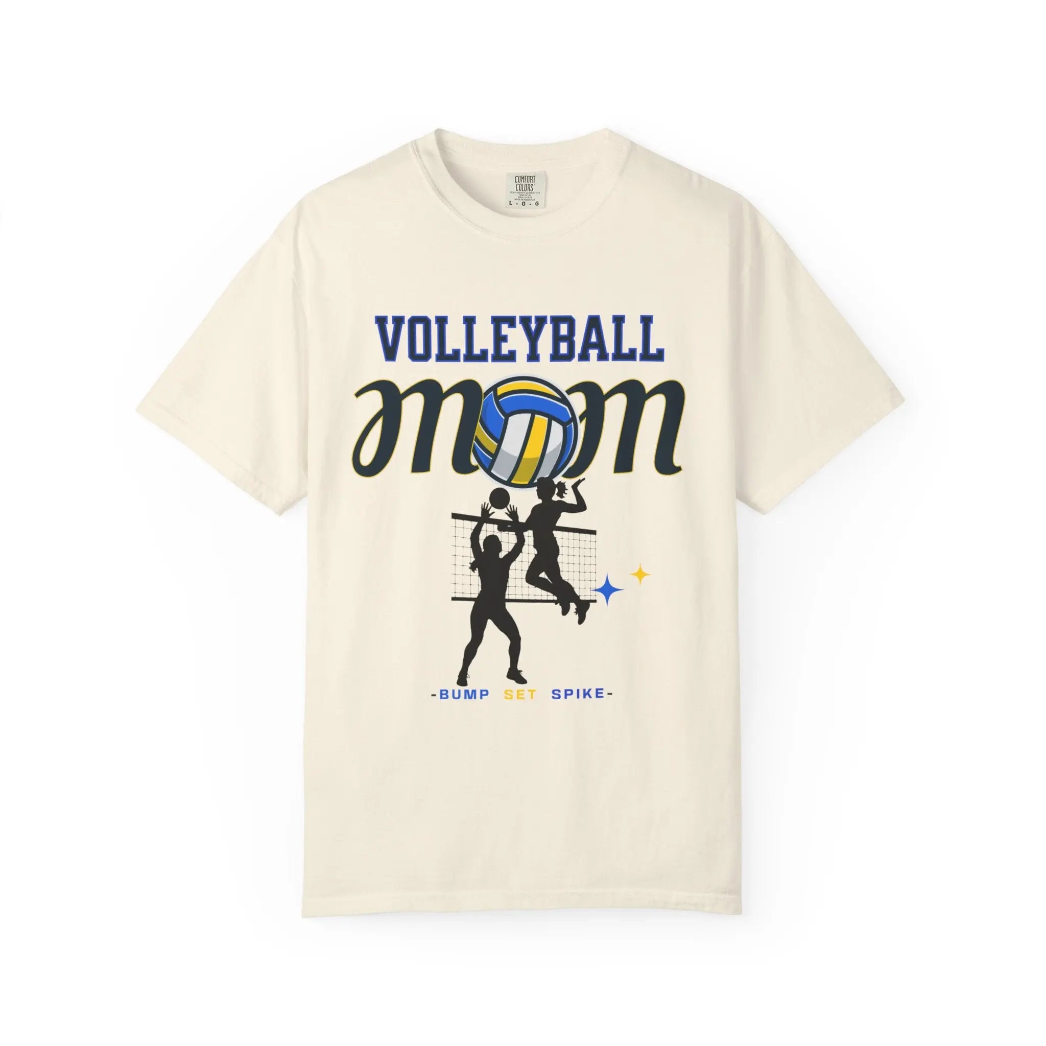 Volleyball Mom T-Shirt – Bump Set Spike Graphic Tee Printify