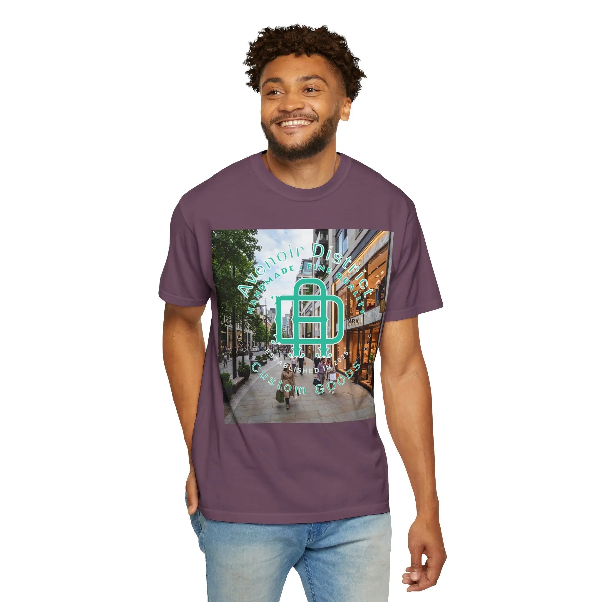 Avenoir District T-Shirt — 'Adventure Awaits' Graphic Tee Printify