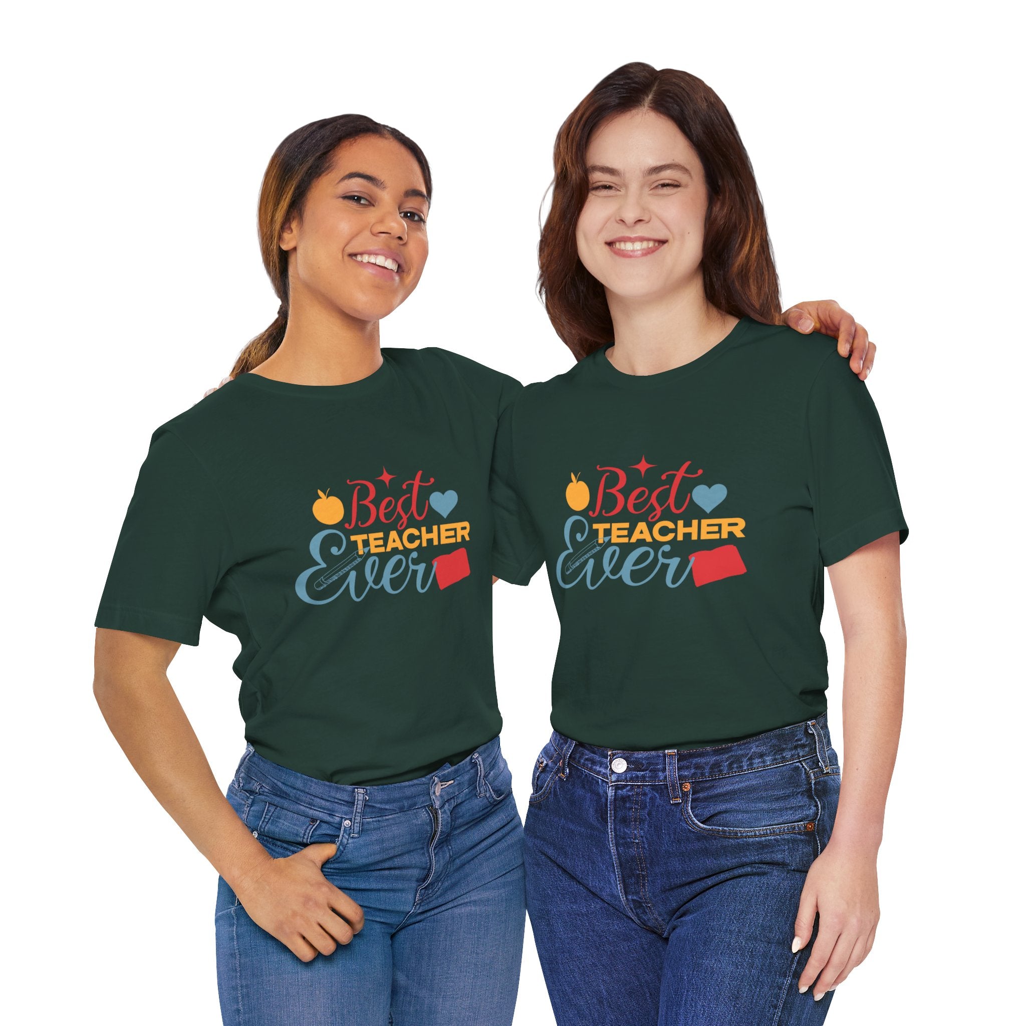 Best Teacher Ever T-Shirt — Colorful Appreciation Tee for Teachers, Teacher Appreciation Gift