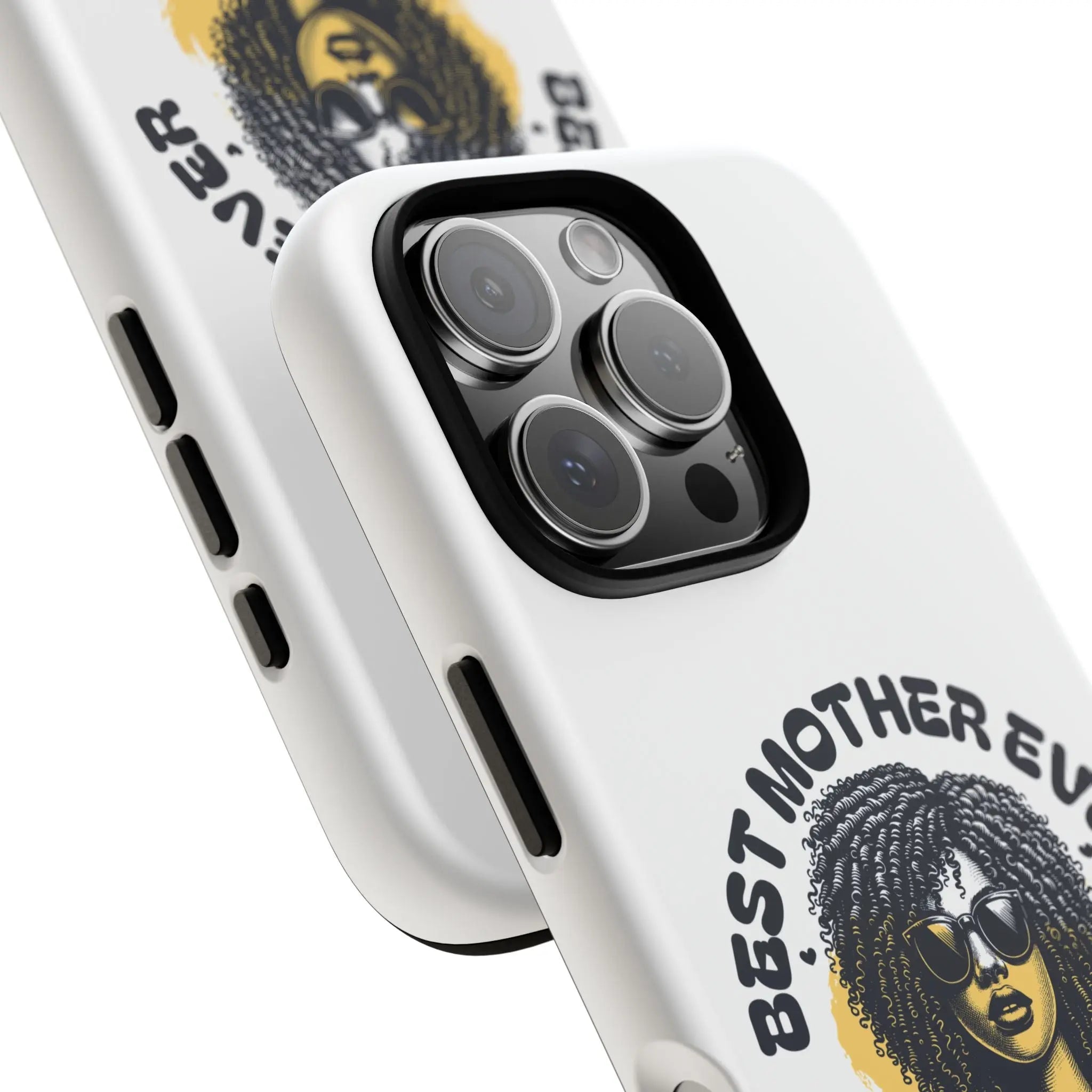 Phone Case — "Best Mother Ever" Afro Woman Protective Tough Case Printify