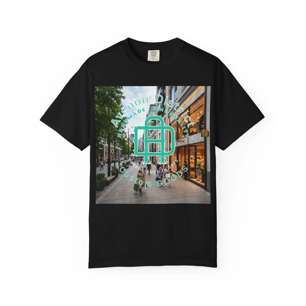 Avenoir District T-Shirt — 'Adventure Awaits' Graphic Tee Printify