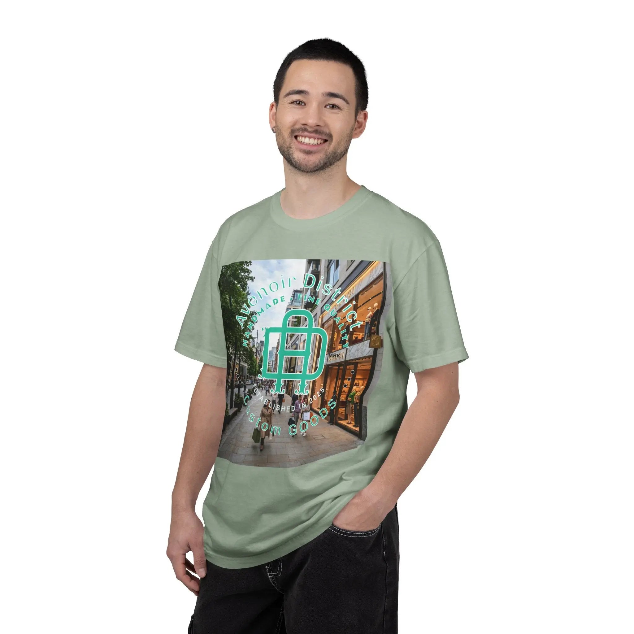 Avenoir District T-Shirt — 'Adventure Awaits' Graphic Tee Printify