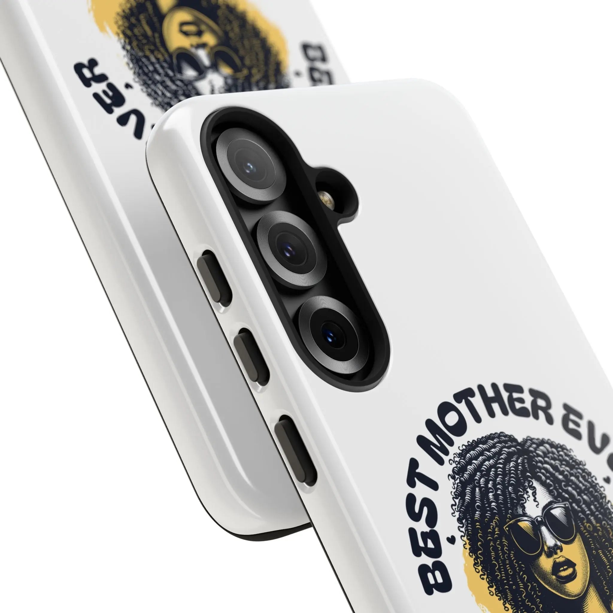 Phone Case — "Best Mother Ever" Afro Woman Protective Tough Case Printify