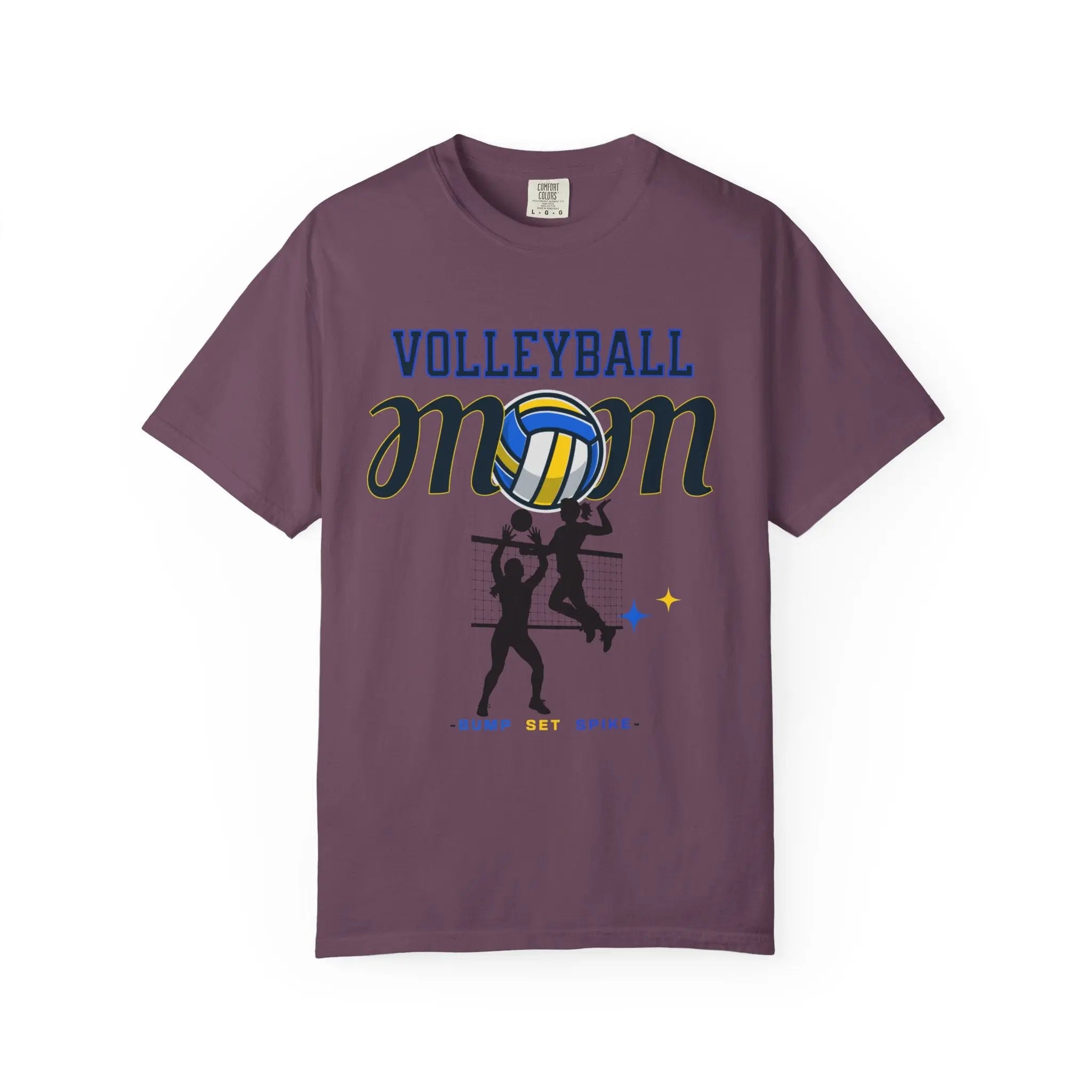 Volleyball Mom T-Shirt – Bump Set Spike Graphic Tee Printify