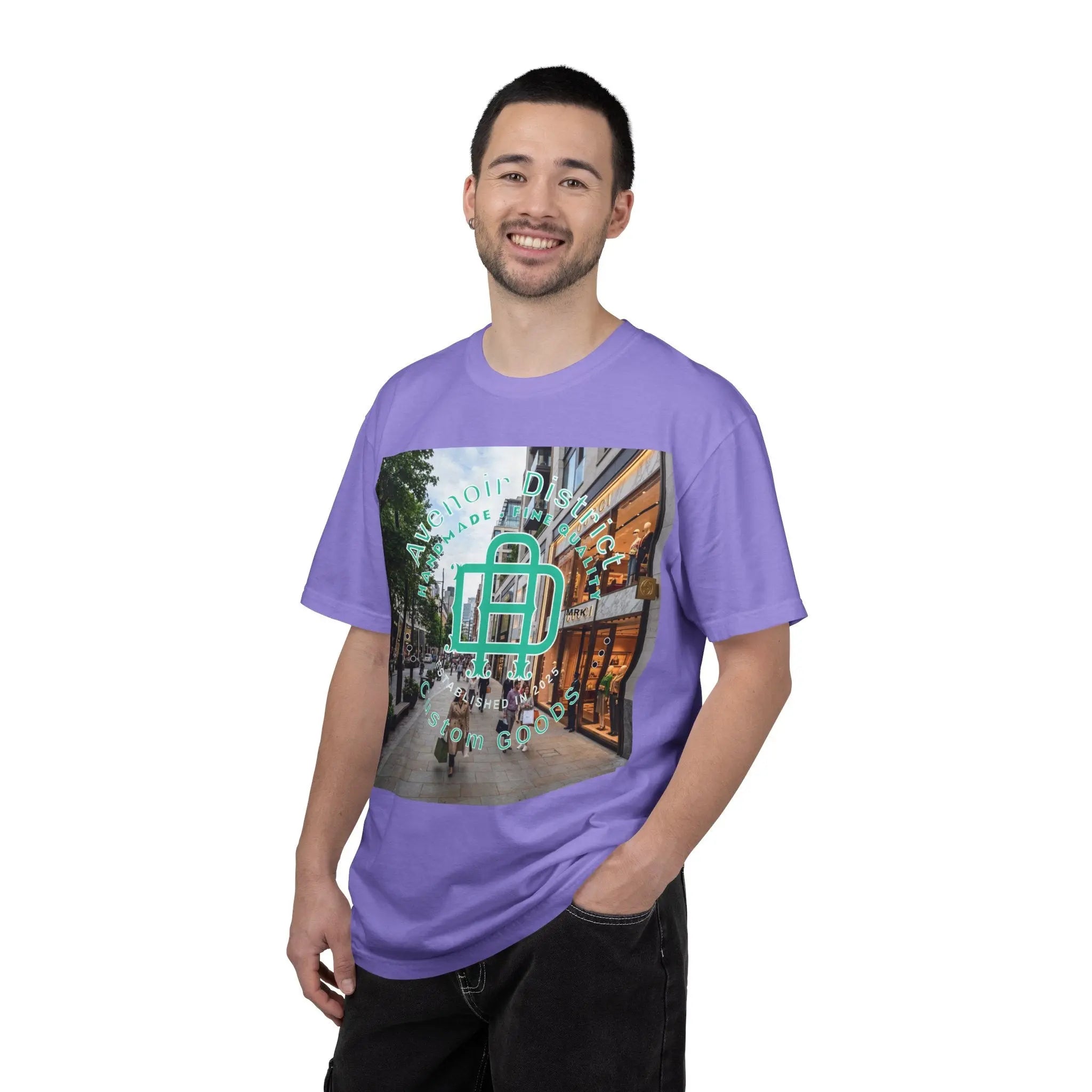 Avenoir District T-Shirt — 'Adventure Awaits' Graphic Tee Printify