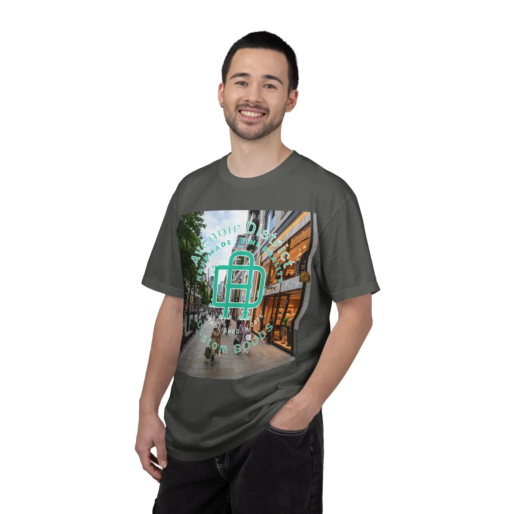 Avenoir District T-Shirt — 'Adventure Awaits' Graphic Tee Printify