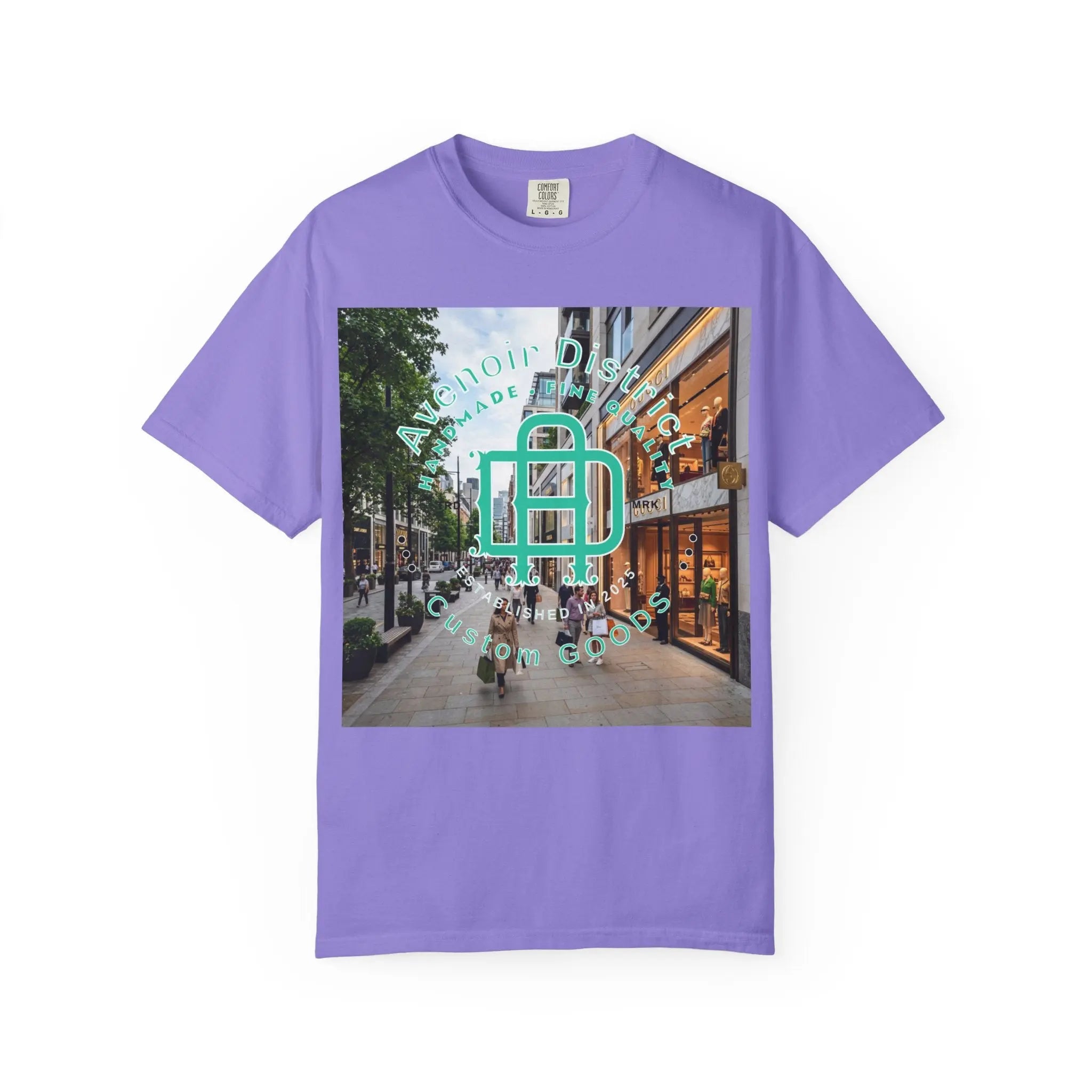 Avenoir District T-Shirt — 'Adventure Awaits' Graphic Tee Printify