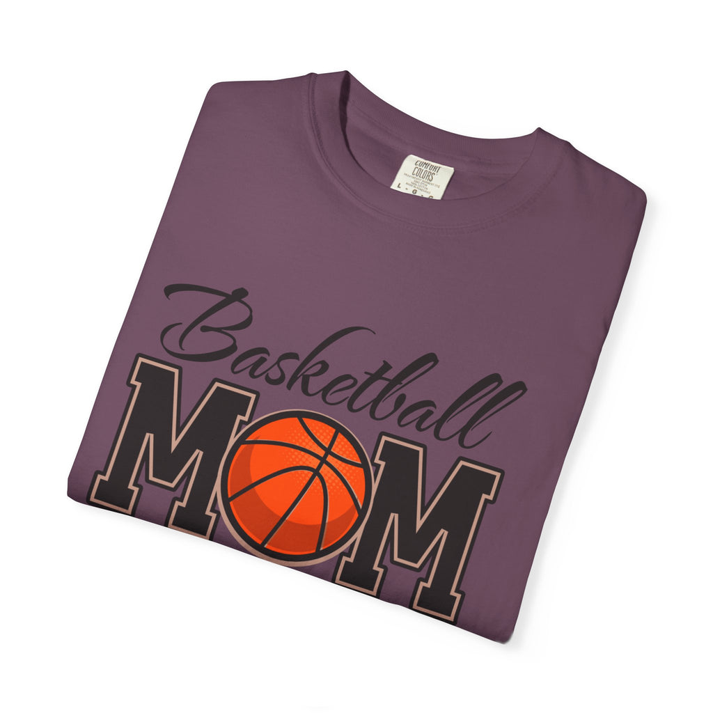 Basketball Mom T-Shirt — Graphic Basketball & Hoop Tee for Proud Moms