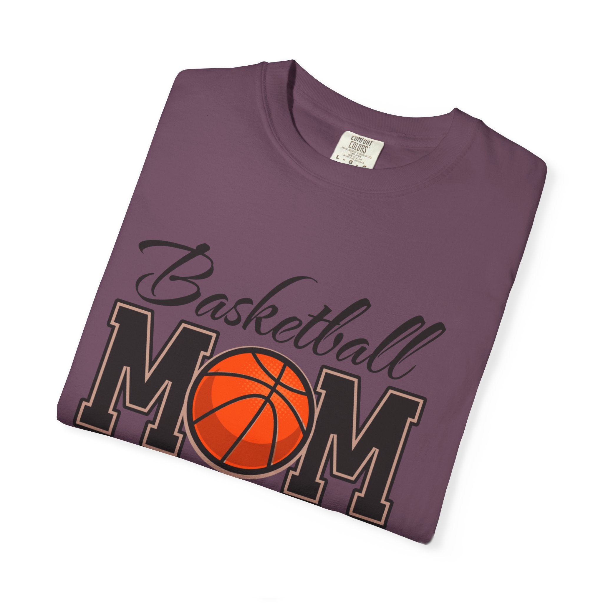 Basketball Mom T-Shirt — Graphic Basketball & Hoop Tee for Proud Moms