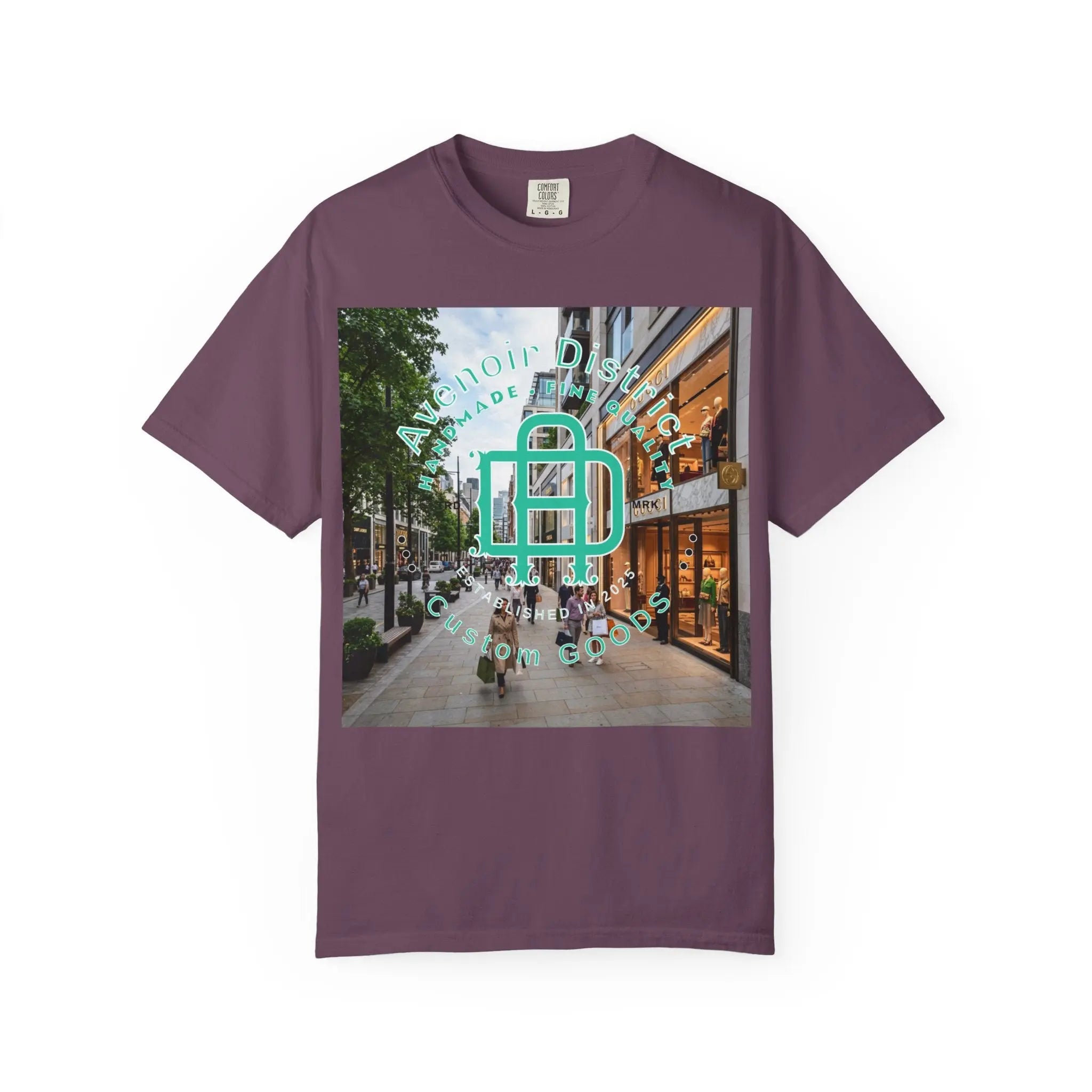 Avenoir District T-Shirt — 'Adventure Awaits' Graphic Tee Printify