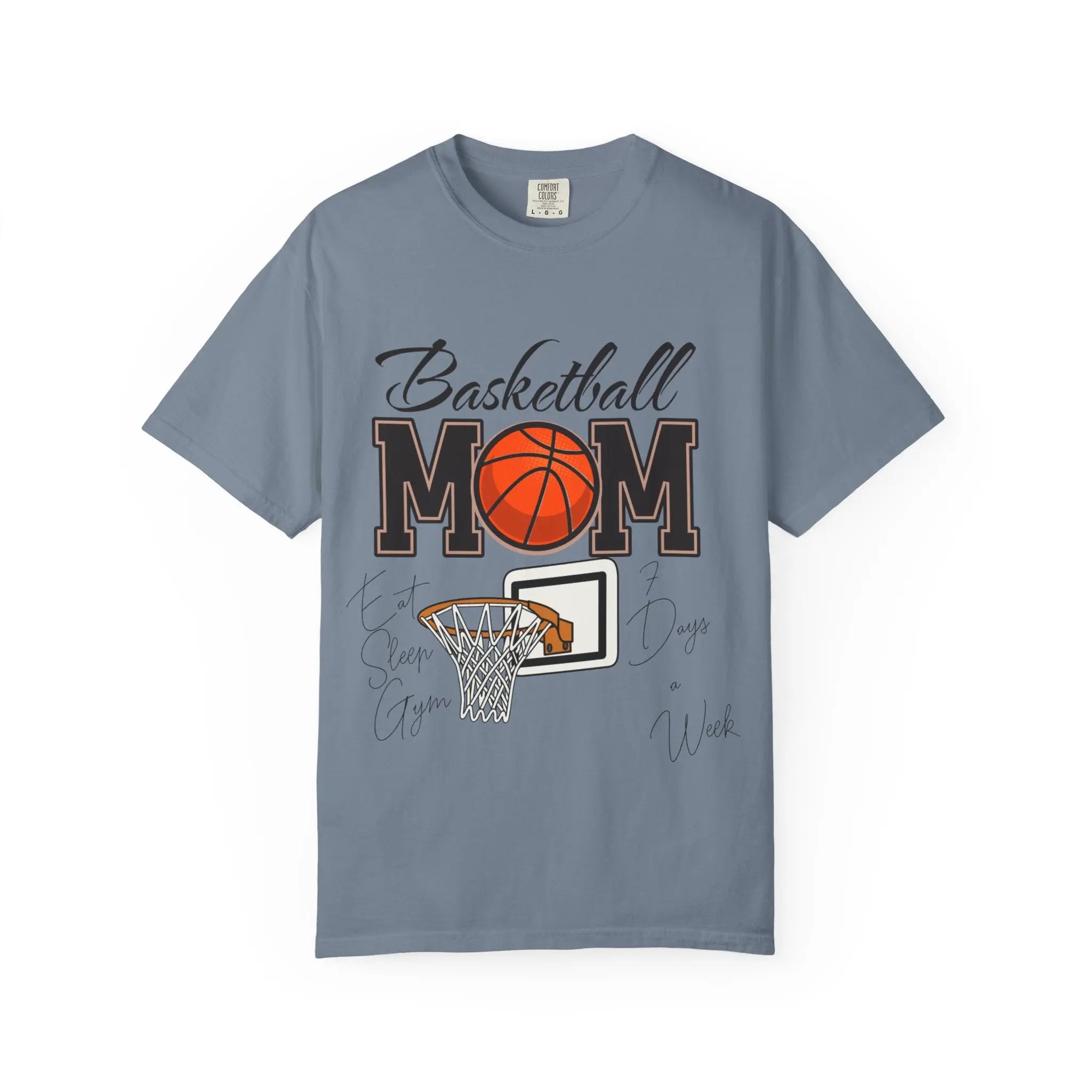 Basketball Mom T-Shirt — Graphic Basketball & Hoop Tee for Proud Moms Printify