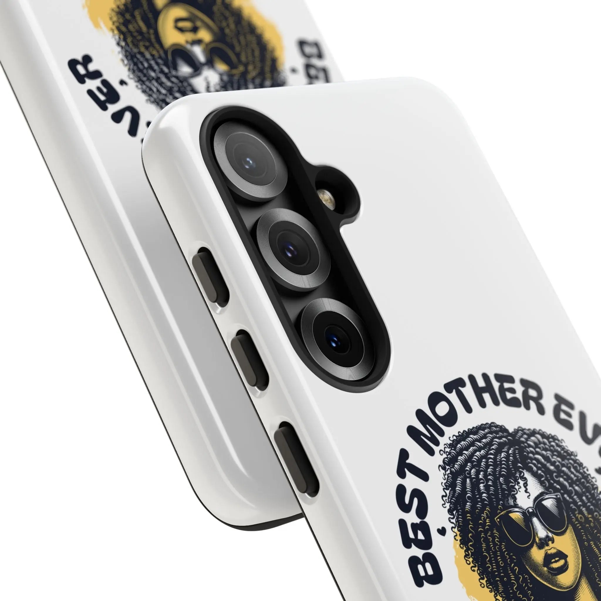Phone Case — "Best Mother Ever" Afro Woman Protective Tough Case Printify