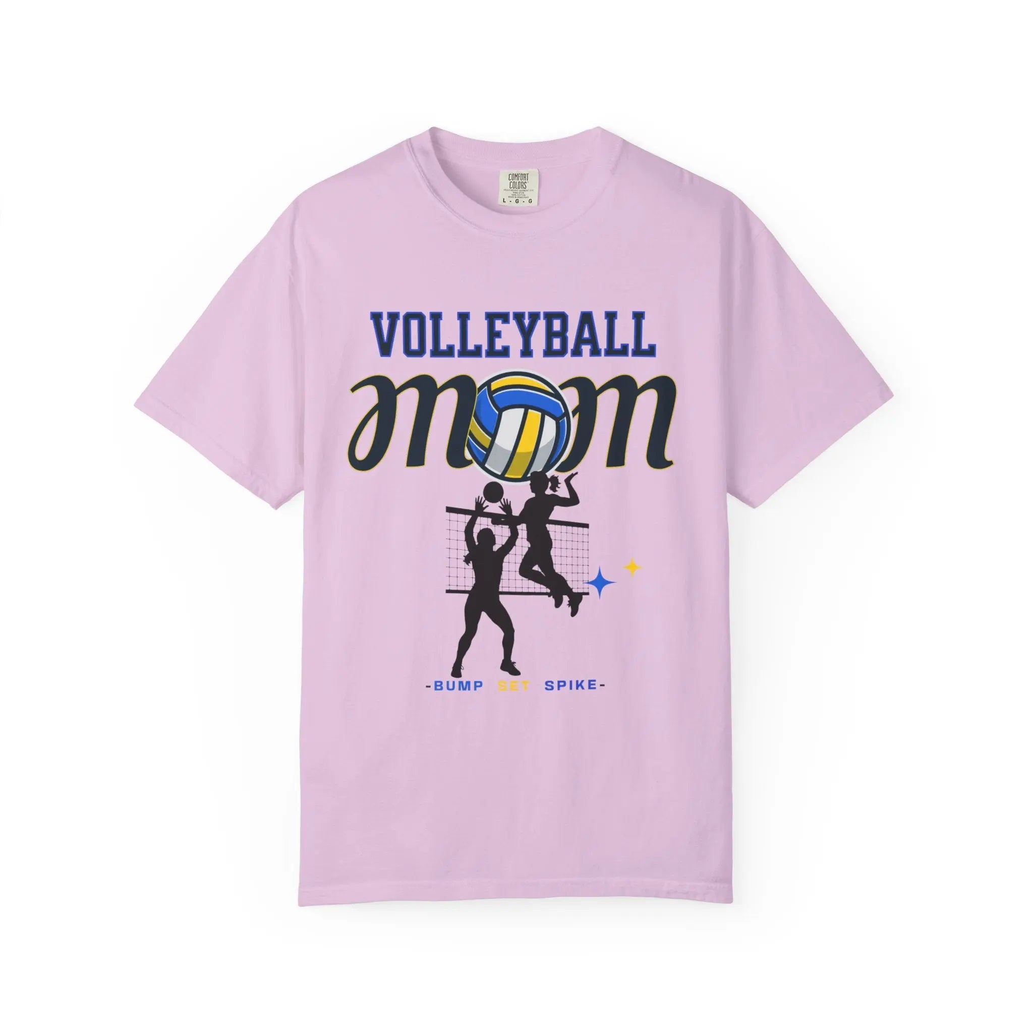 Volleyball Mom T-Shirt – Bump Set Spike Graphic Tee Printify