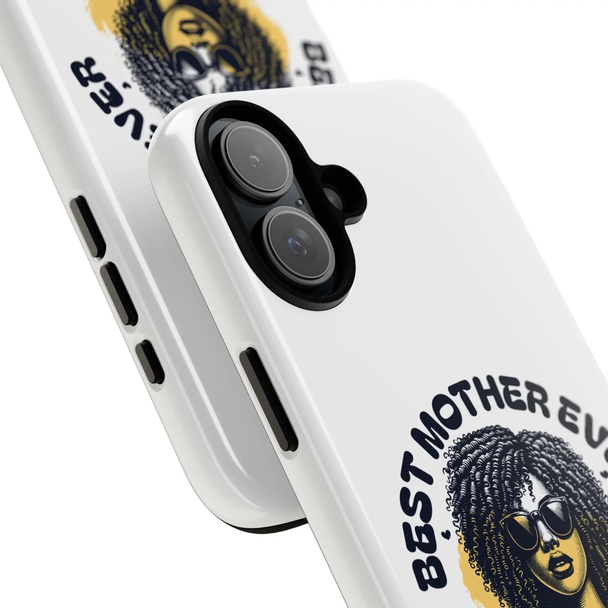 Phone Case — "Best Mother Ever" Afro Woman Protective Tough Case Printify