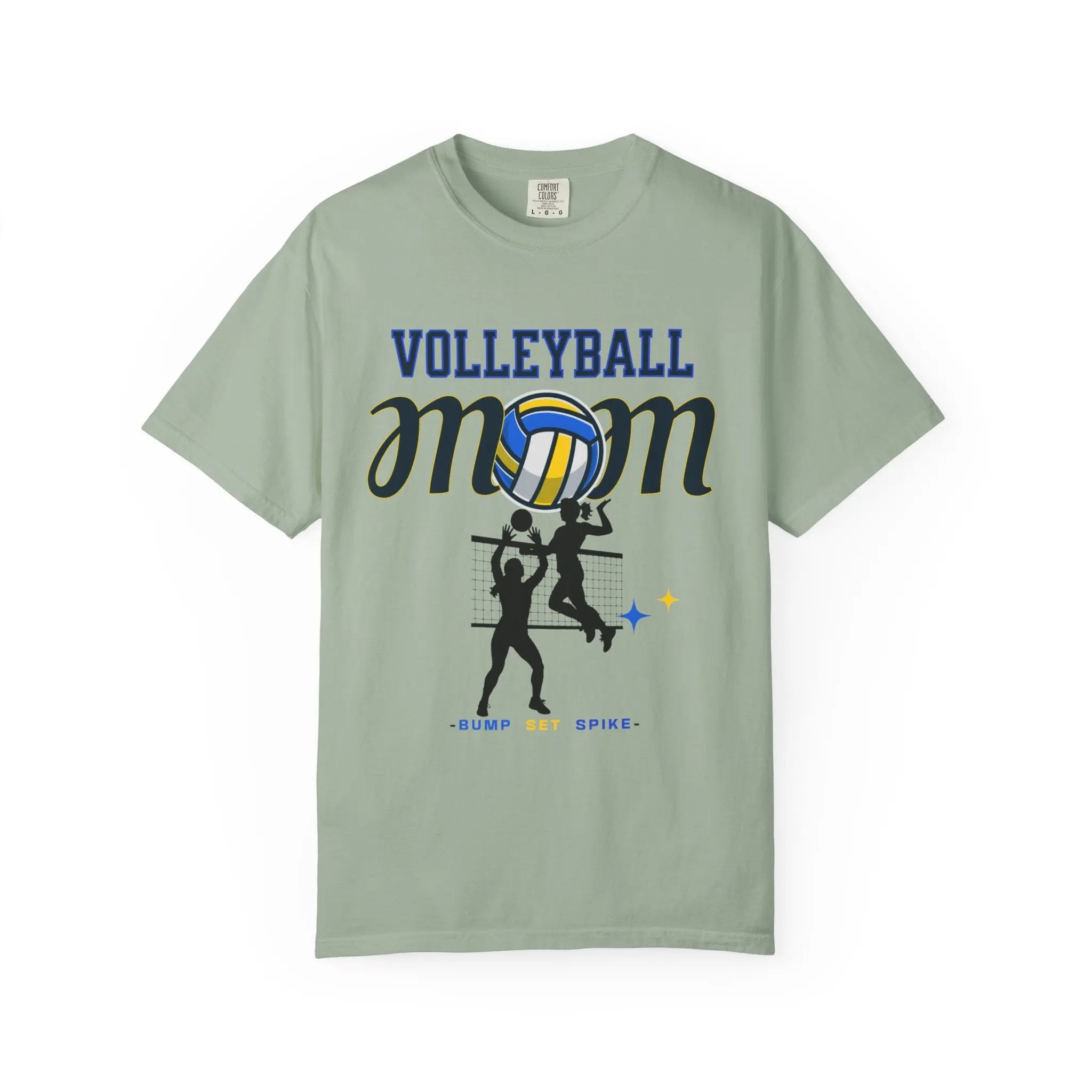Volleyball Mom T-Shirt – Bump Set Spike Graphic Tee Printify
