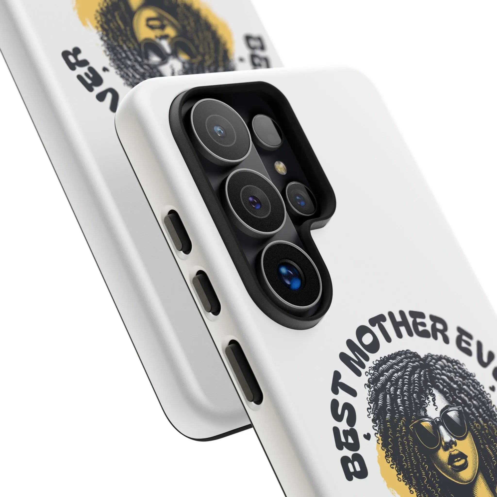 Phone Case — "Best Mother Ever" Afro Woman Protective Tough Case Printify