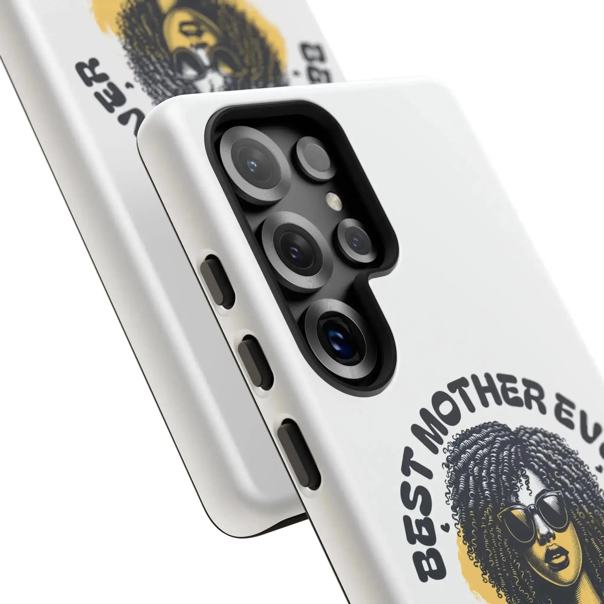 Phone Case — "Best Mother Ever" Afro Woman Protective Tough Case Printify