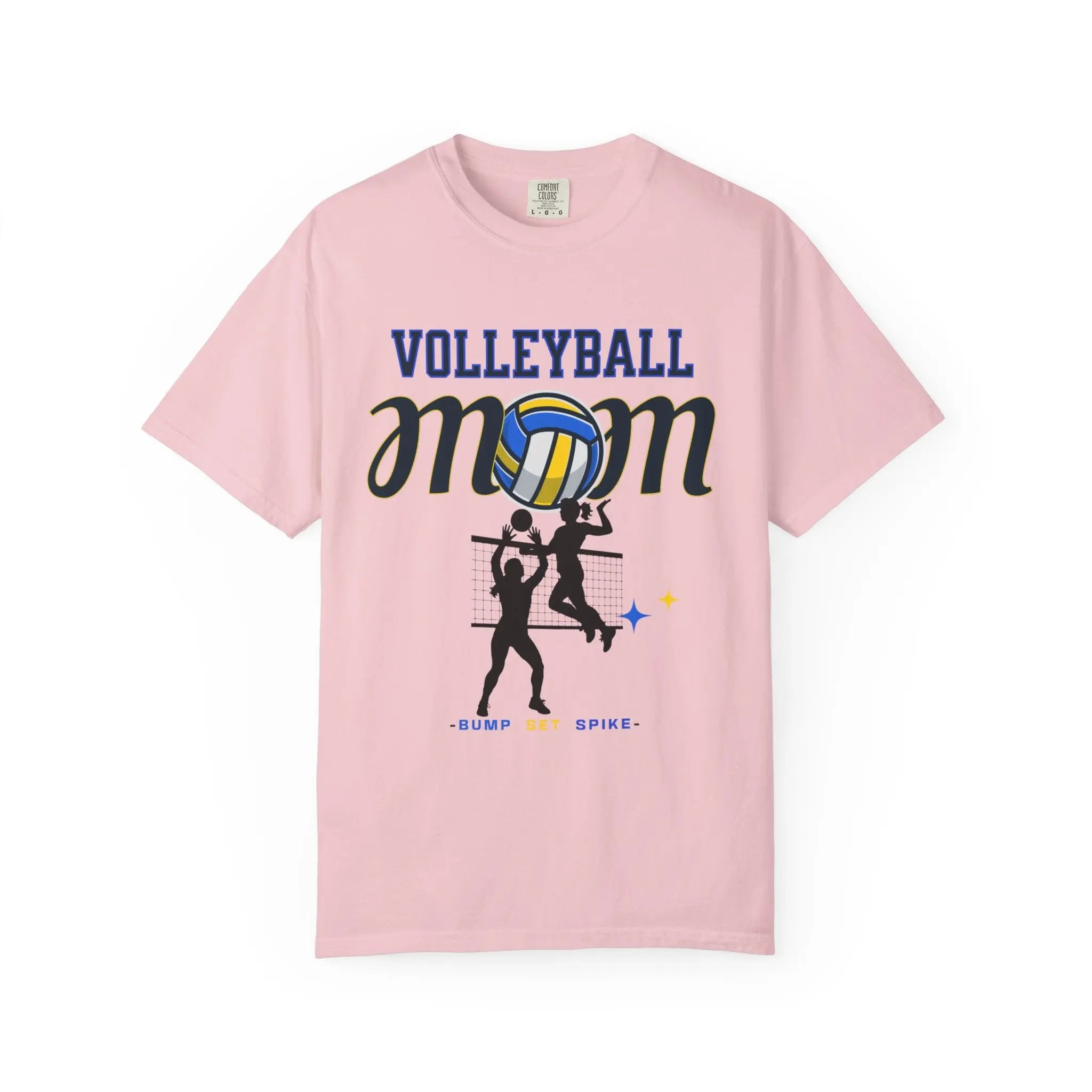 Volleyball Mom T-Shirt – Bump Set Spike Graphic Tee Printify