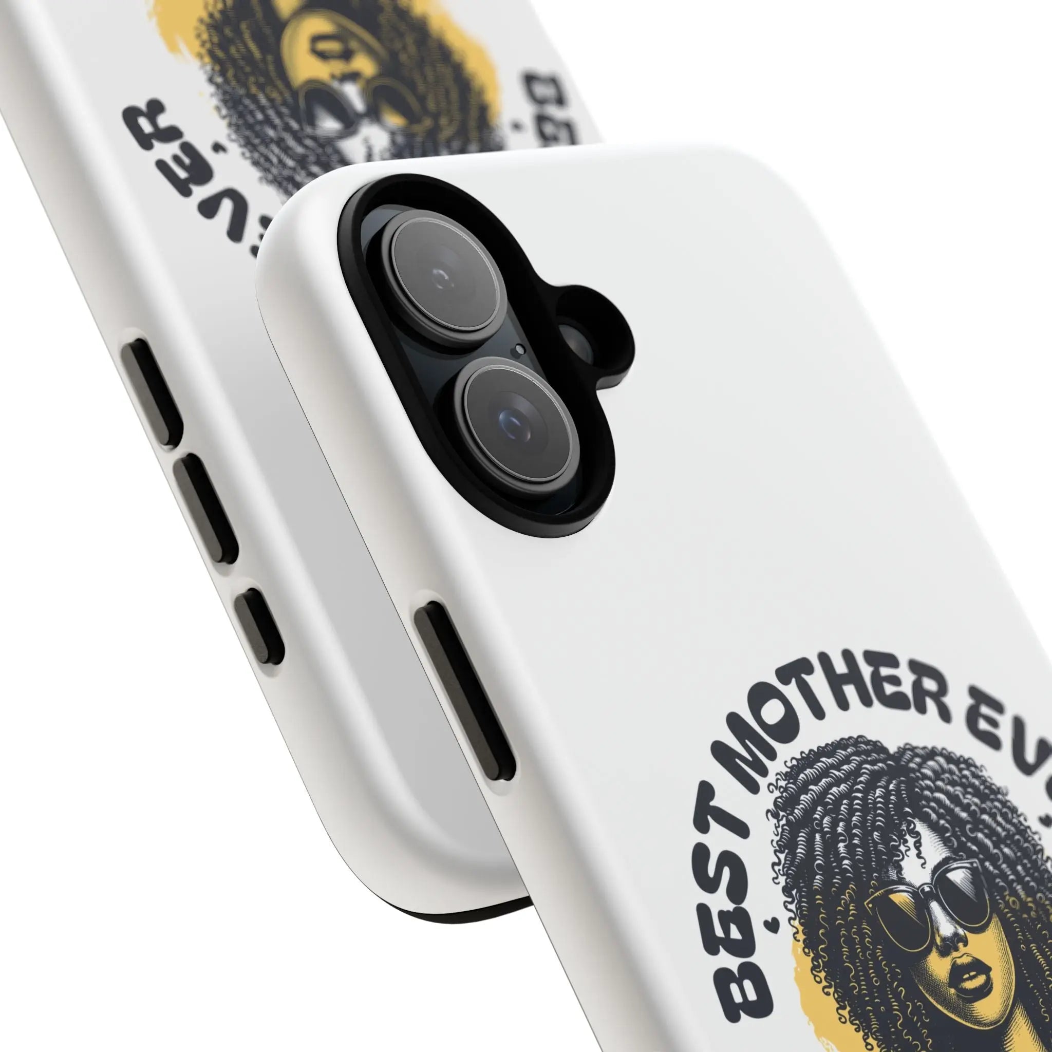 Phone Case — "Best Mother Ever" Afro Woman Protective Tough Case Printify