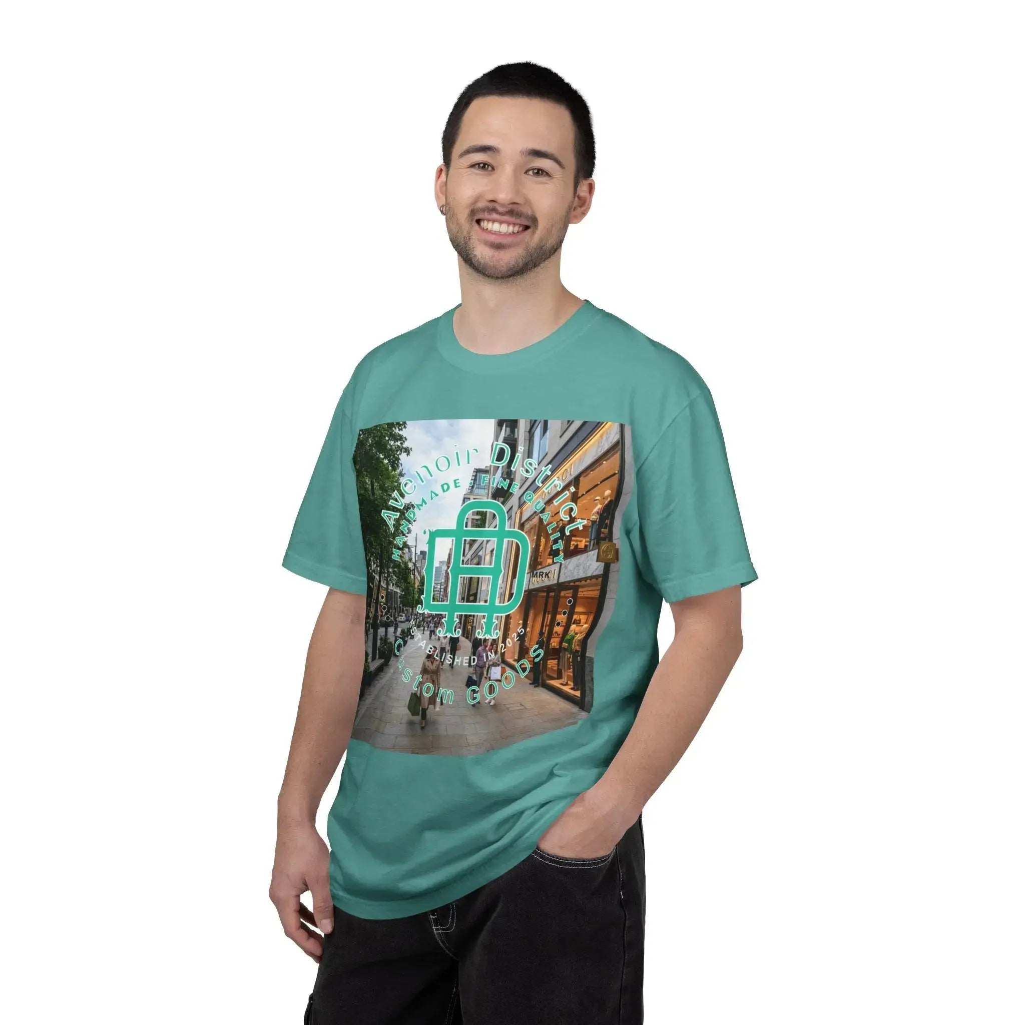 Avenoir District T-Shirt — 'Adventure Awaits' Graphic Tee Printify