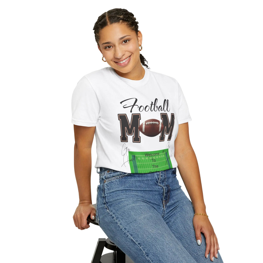 Football Mom T‑Shirt — Proud Sideline Mom Tee with Football Graphic Printify