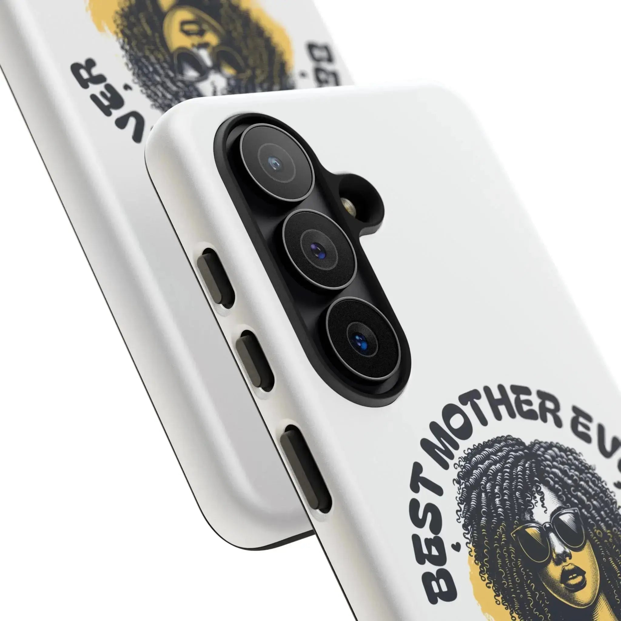 Phone Case — "Best Mother Ever" Afro Woman Protective Tough Case Printify