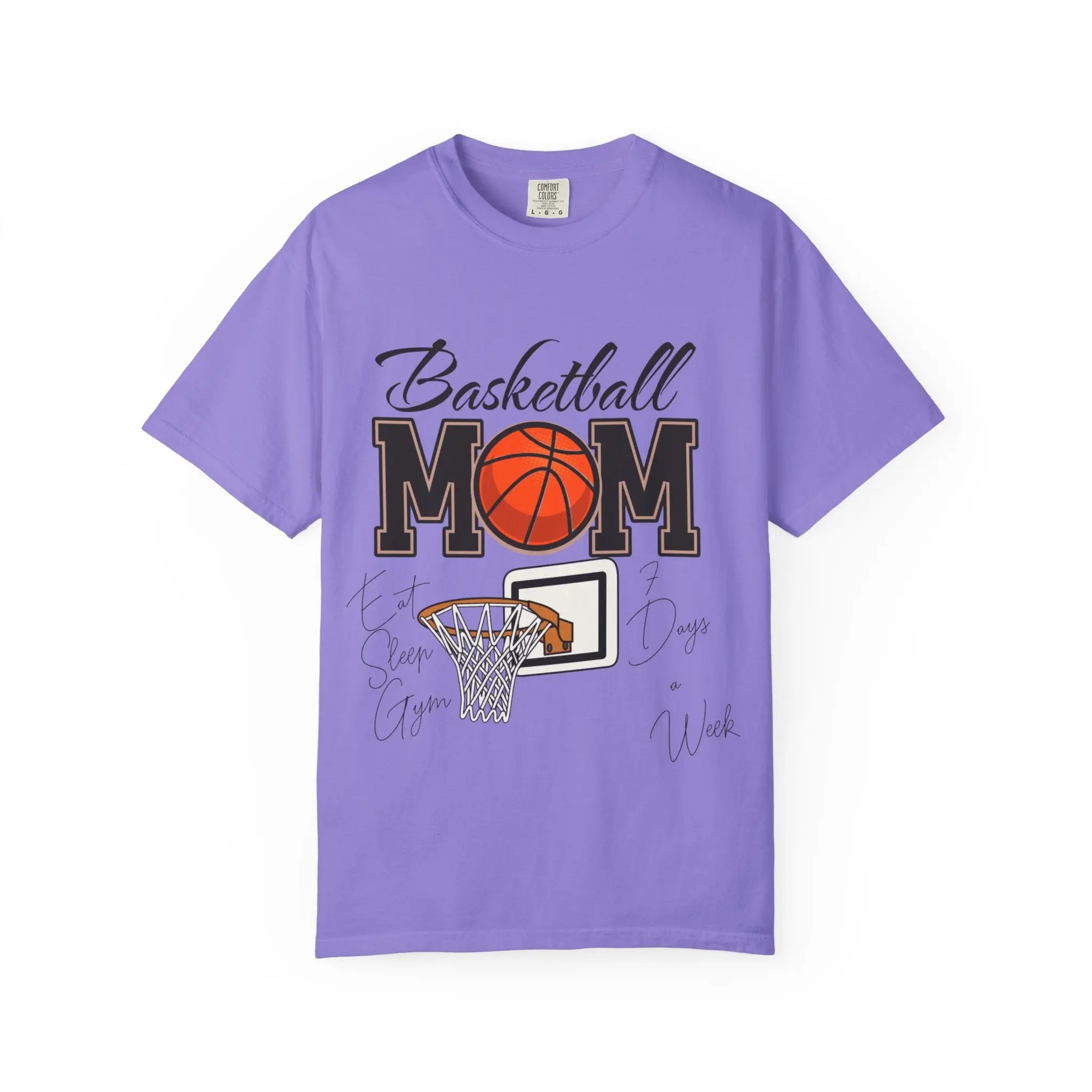 Basketball Mom T-Shirt — Graphic Basketball & Hoop Tee for Proud Moms Printify