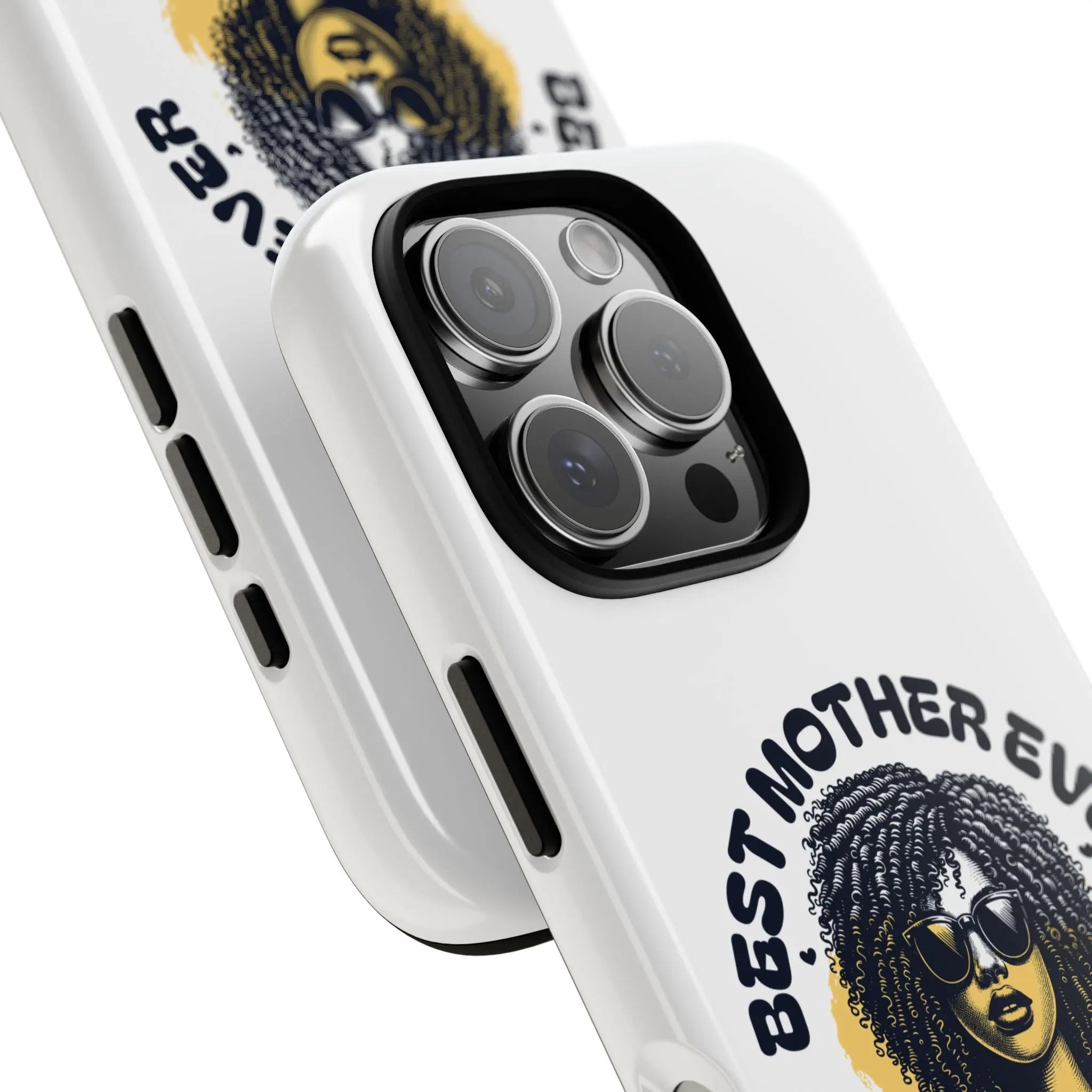 Phone Case — "Best Mother Ever" Afro Woman Protective Tough Case Printify
