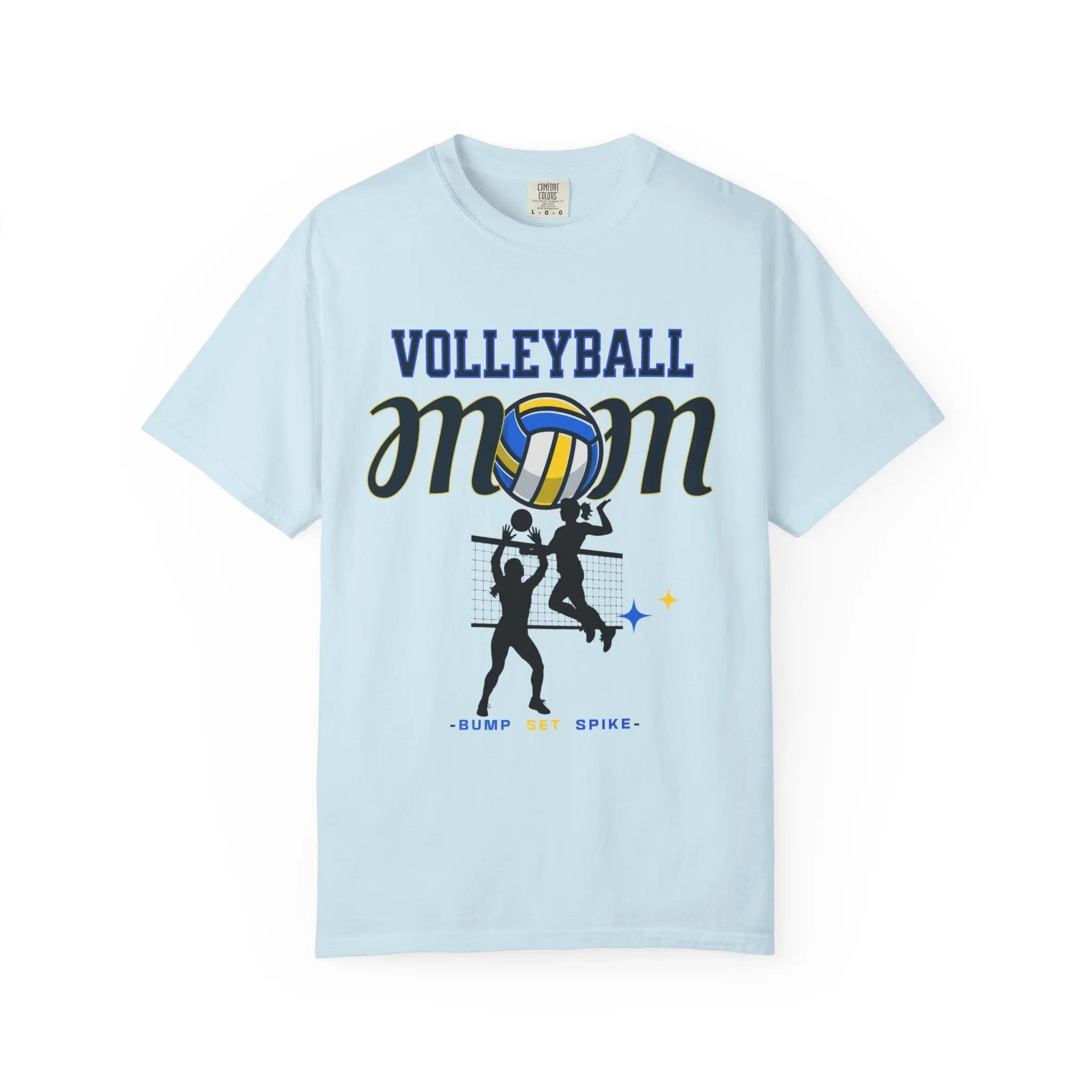 Volleyball Mom T-Shirt – Bump Set Spike Graphic Tee Printify