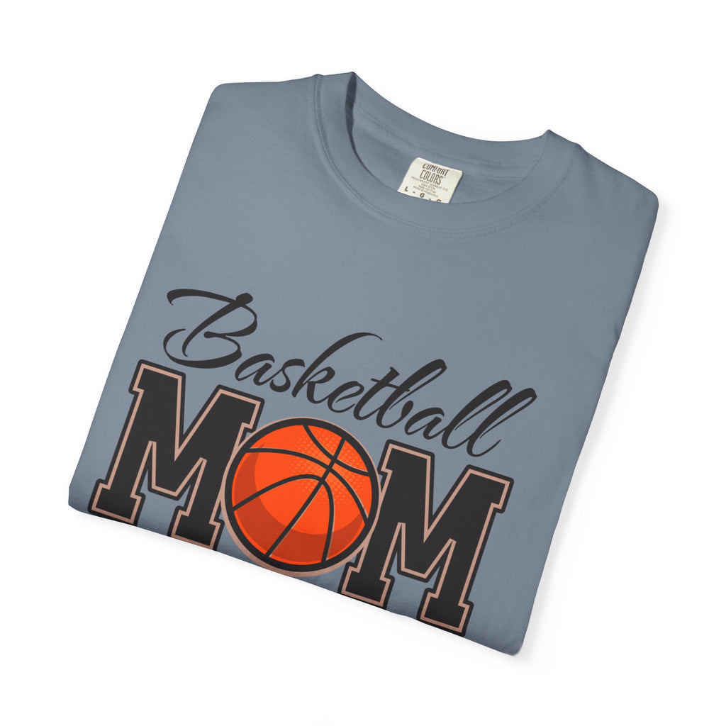 Basketball Mom T-Shirt — Graphic Basketball & Hoop Tee for Proud Moms