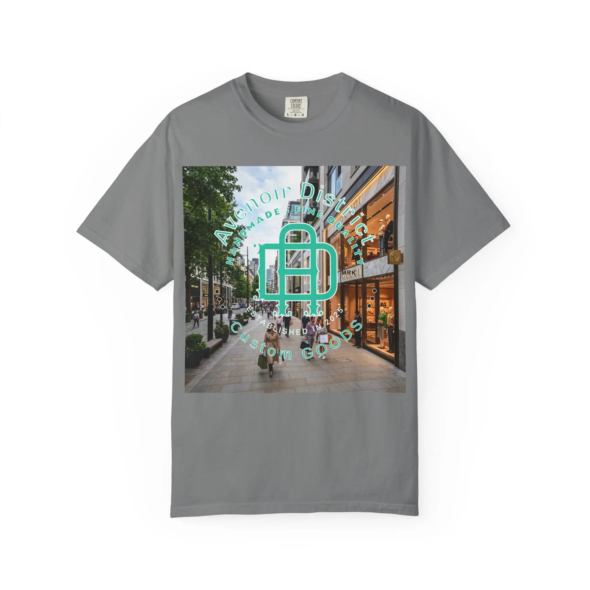 Avenoir District T-Shirt — 'Adventure Awaits' Graphic Tee Printify