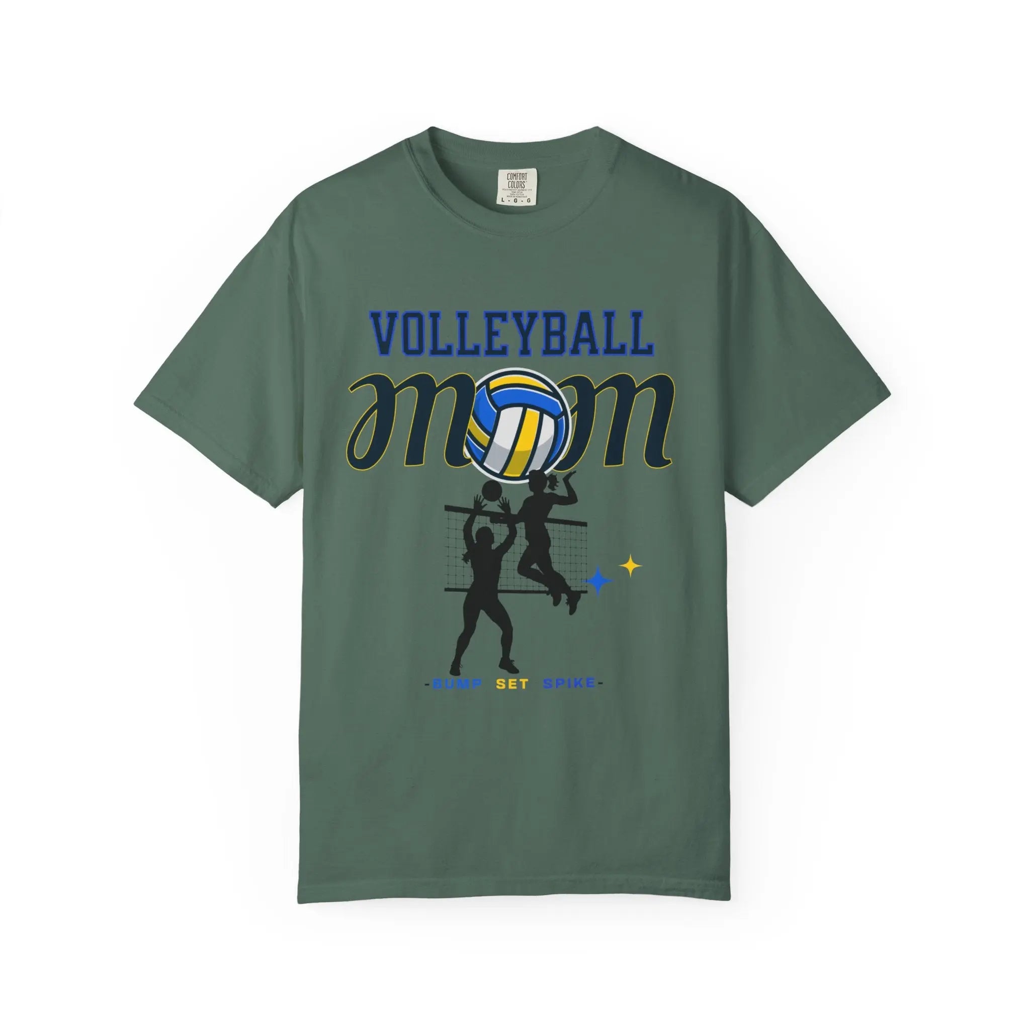 Volleyball Mom T-Shirt – Bump Set Spike Graphic Tee Printify