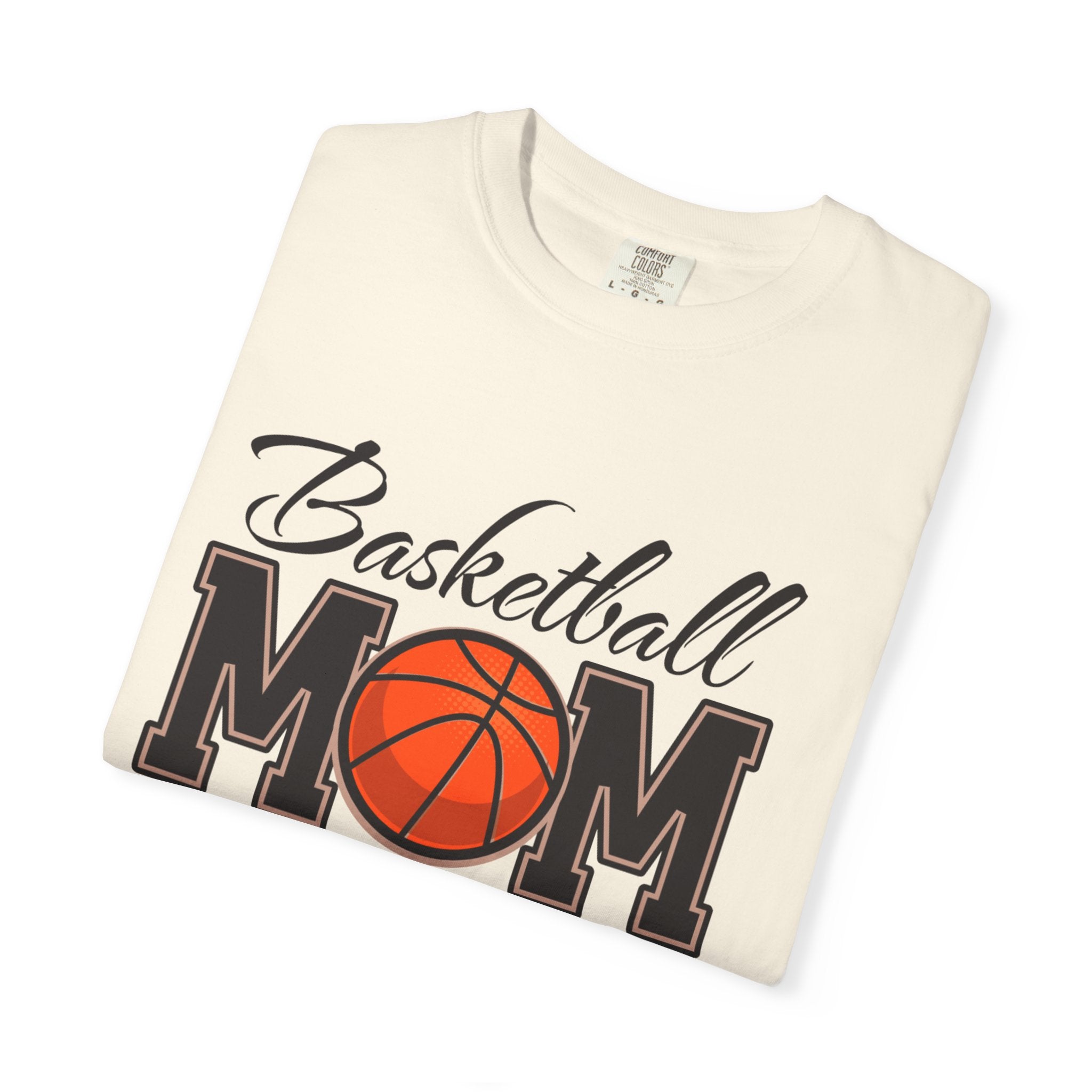Basketball Mom T-Shirt — Graphic Basketball & Hoop Tee for Proud Moms