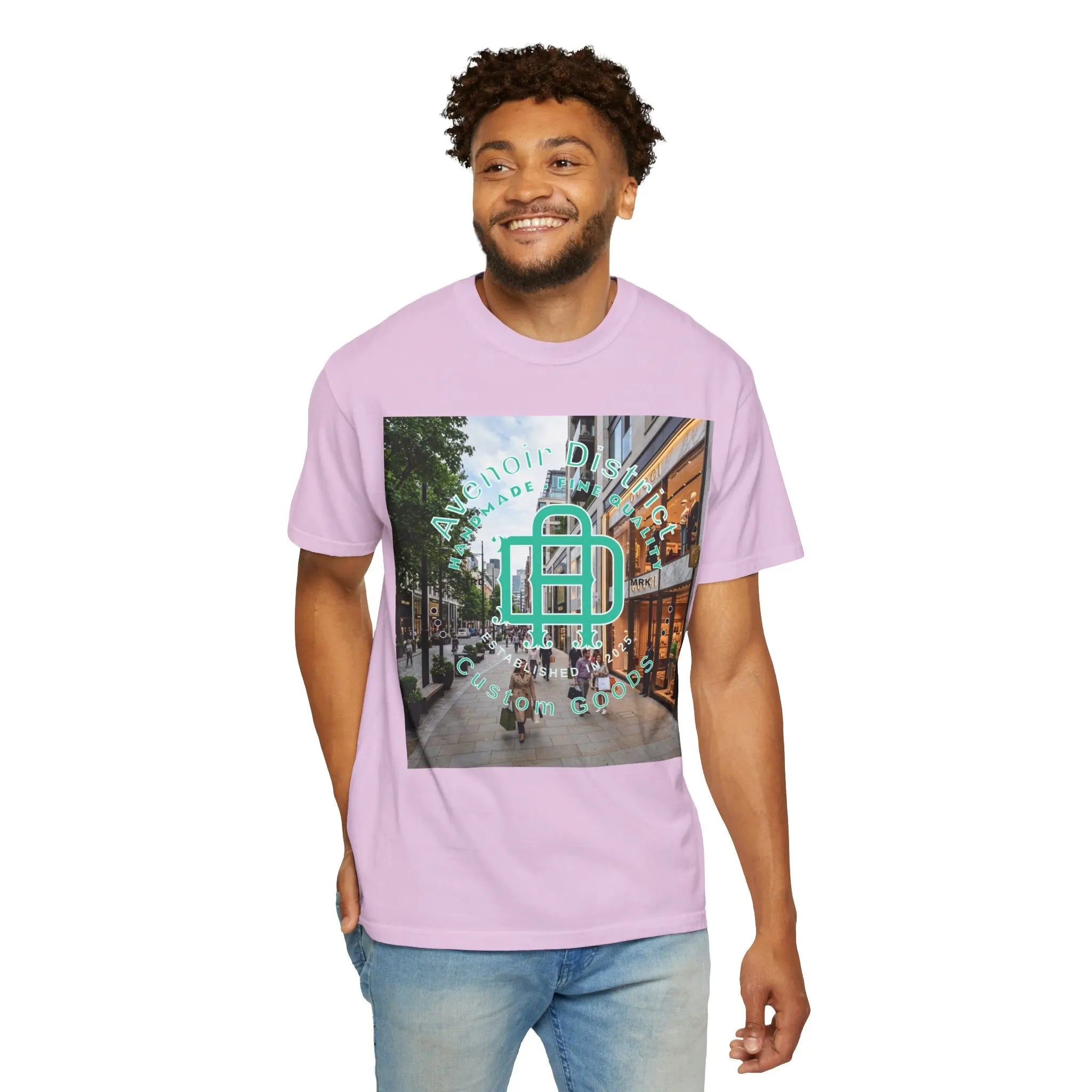 Avenoir District T-Shirt — 'Adventure Awaits' Graphic Tee Printify