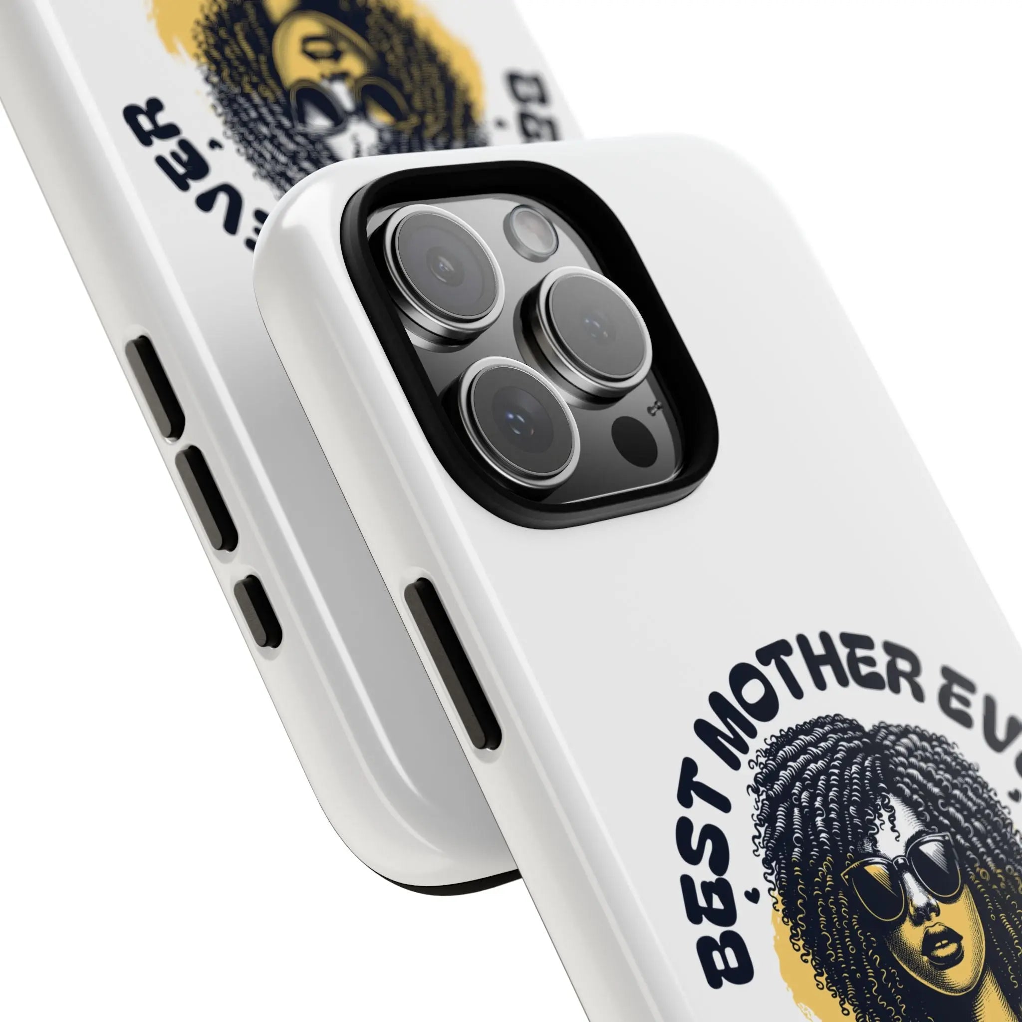 Phone Case — "Best Mother Ever" Afro Woman Protective Tough Case Printify