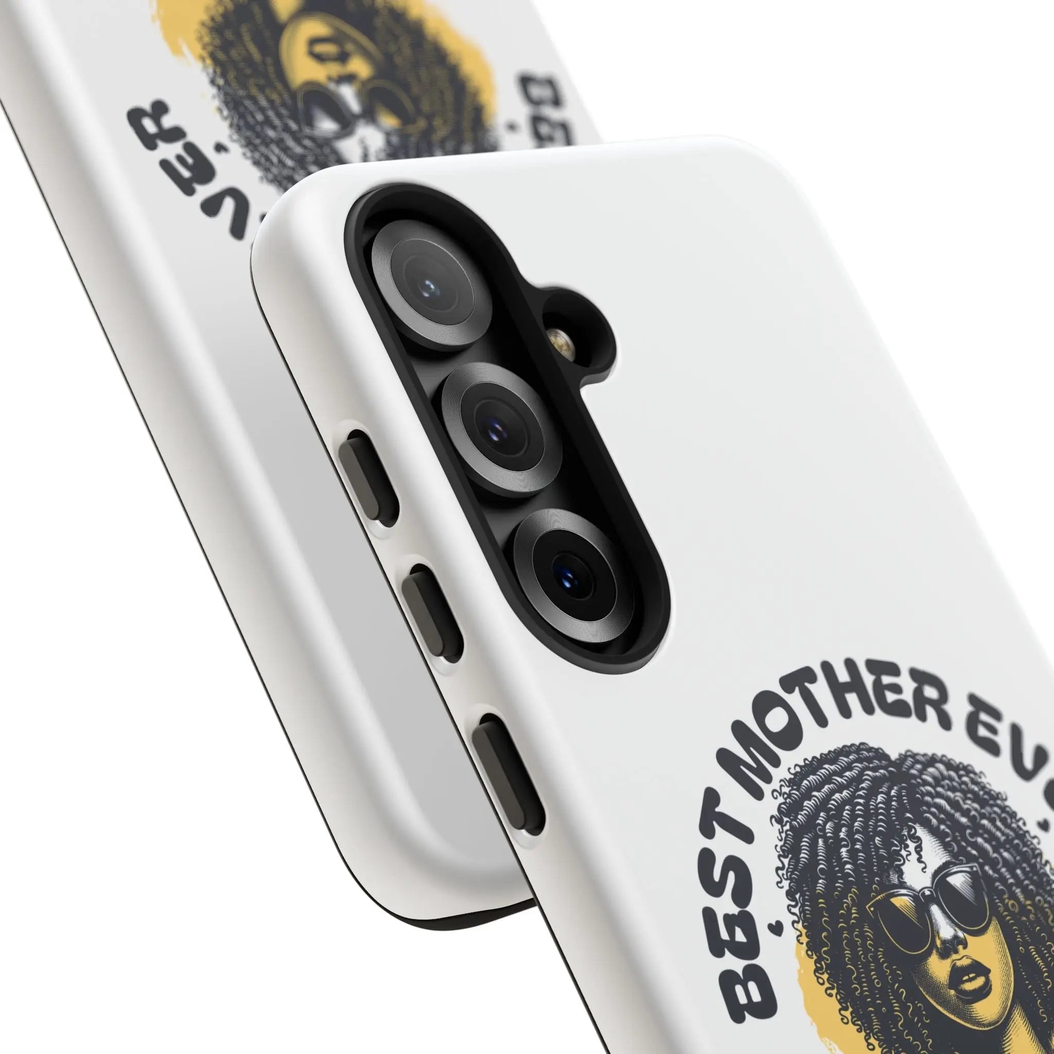 Phone Case — "Best Mother Ever" Afro Woman Protective Tough Case Printify