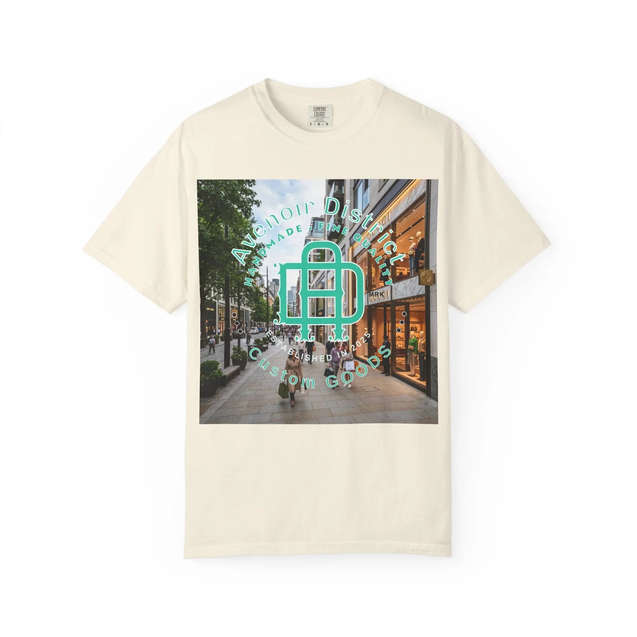 Avenoir District T-Shirt — 'Adventure Awaits' Graphic Tee Printify