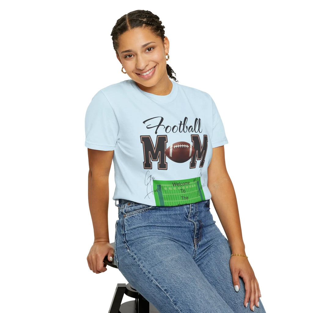 Football Mom T‑Shirt — Proud Sideline Mom Tee with Football Graphic Printify