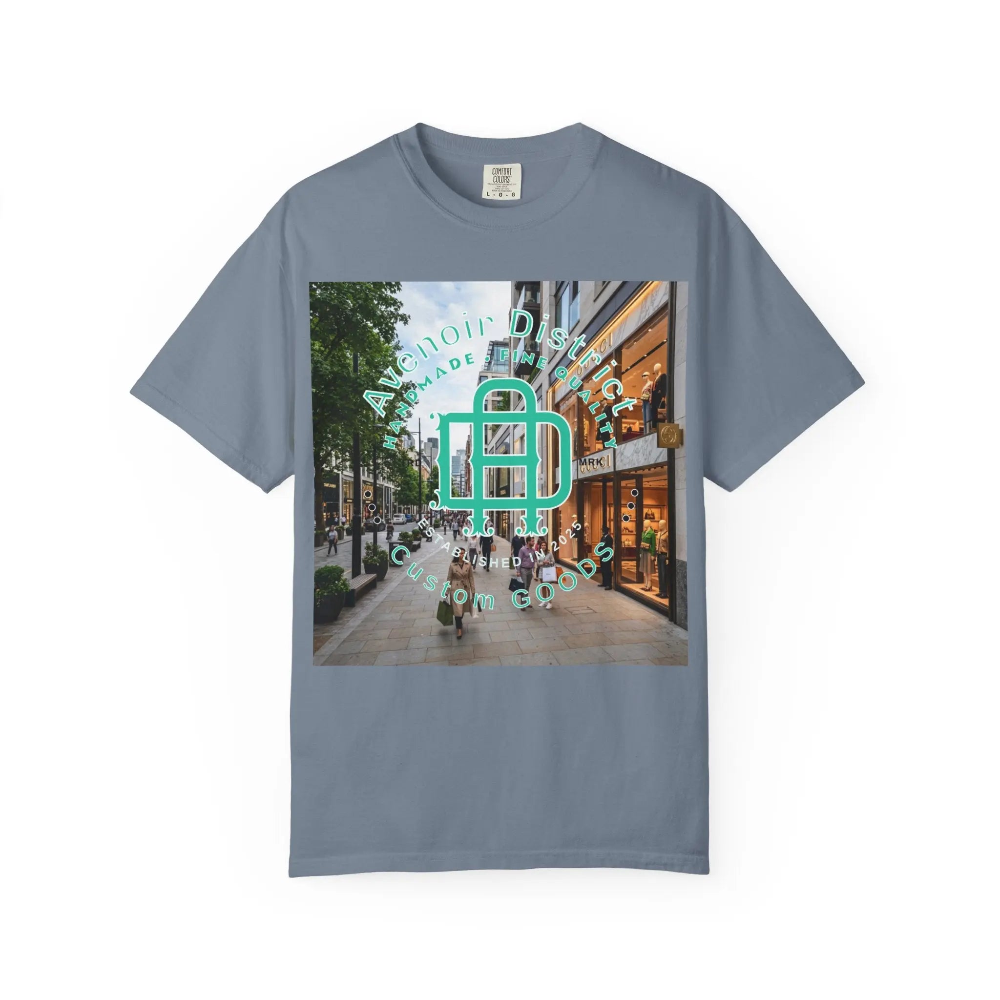 Avenoir District T-Shirt — 'Adventure Awaits' Graphic Tee Printify