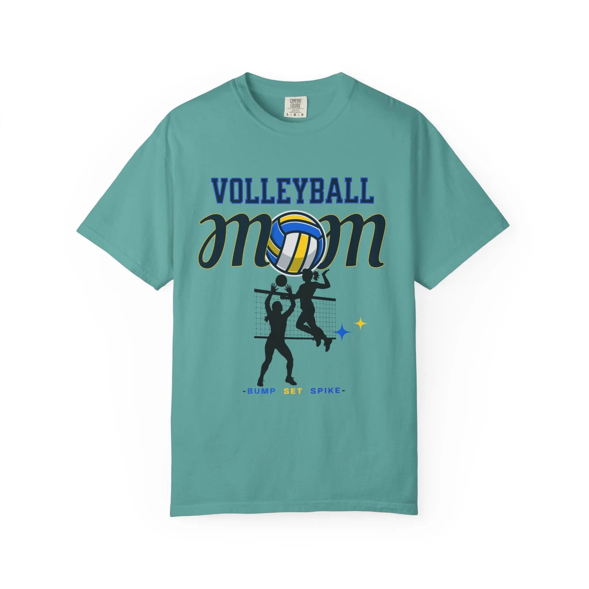 Volleyball Mom T-Shirt – Bump Set Spike Graphic Tee Printify