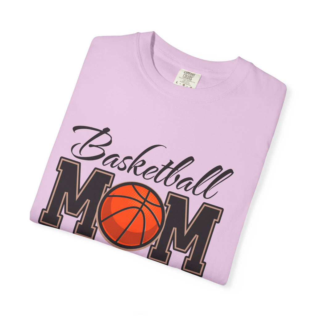 Basketball Mom T-Shirt — Graphic Basketball & Hoop Tee for Proud Moms