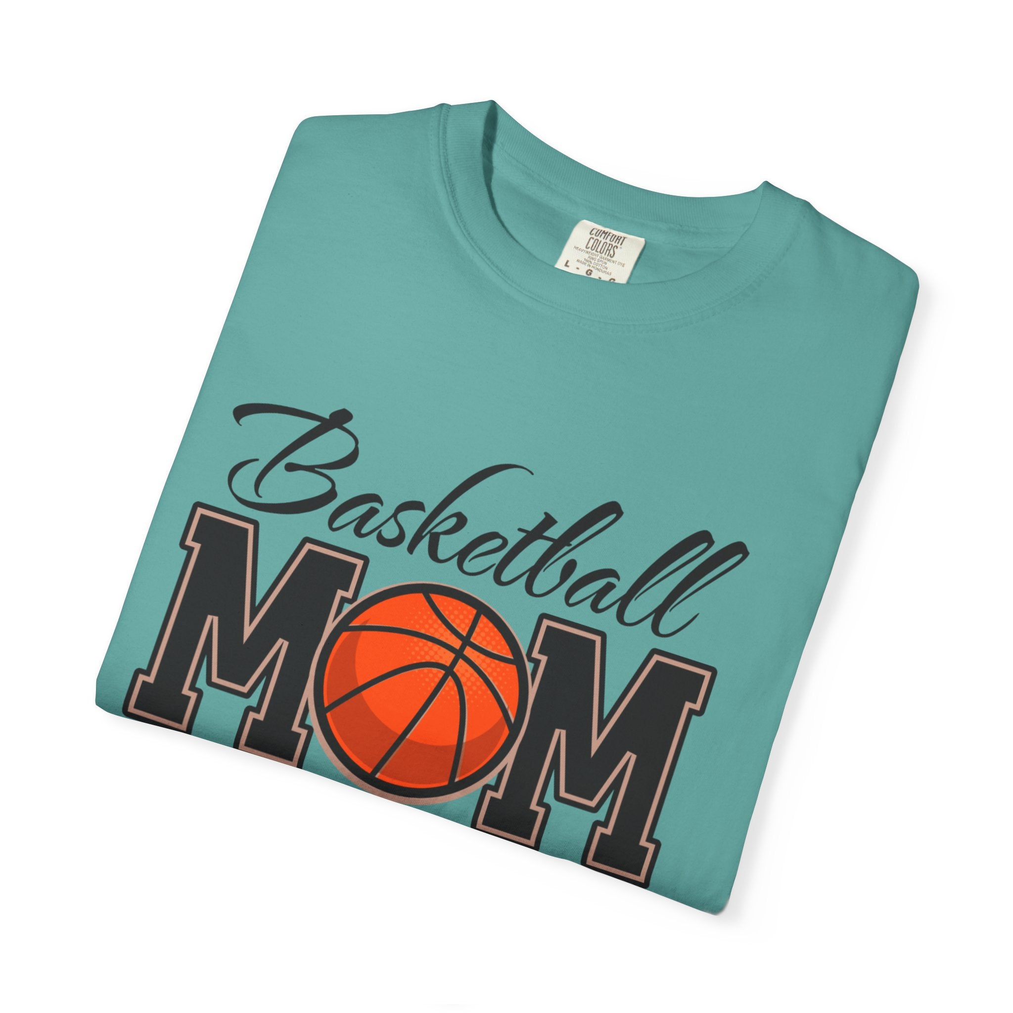 Basketball Mom T-Shirt — Graphic Basketball & Hoop Tee for Proud Moms