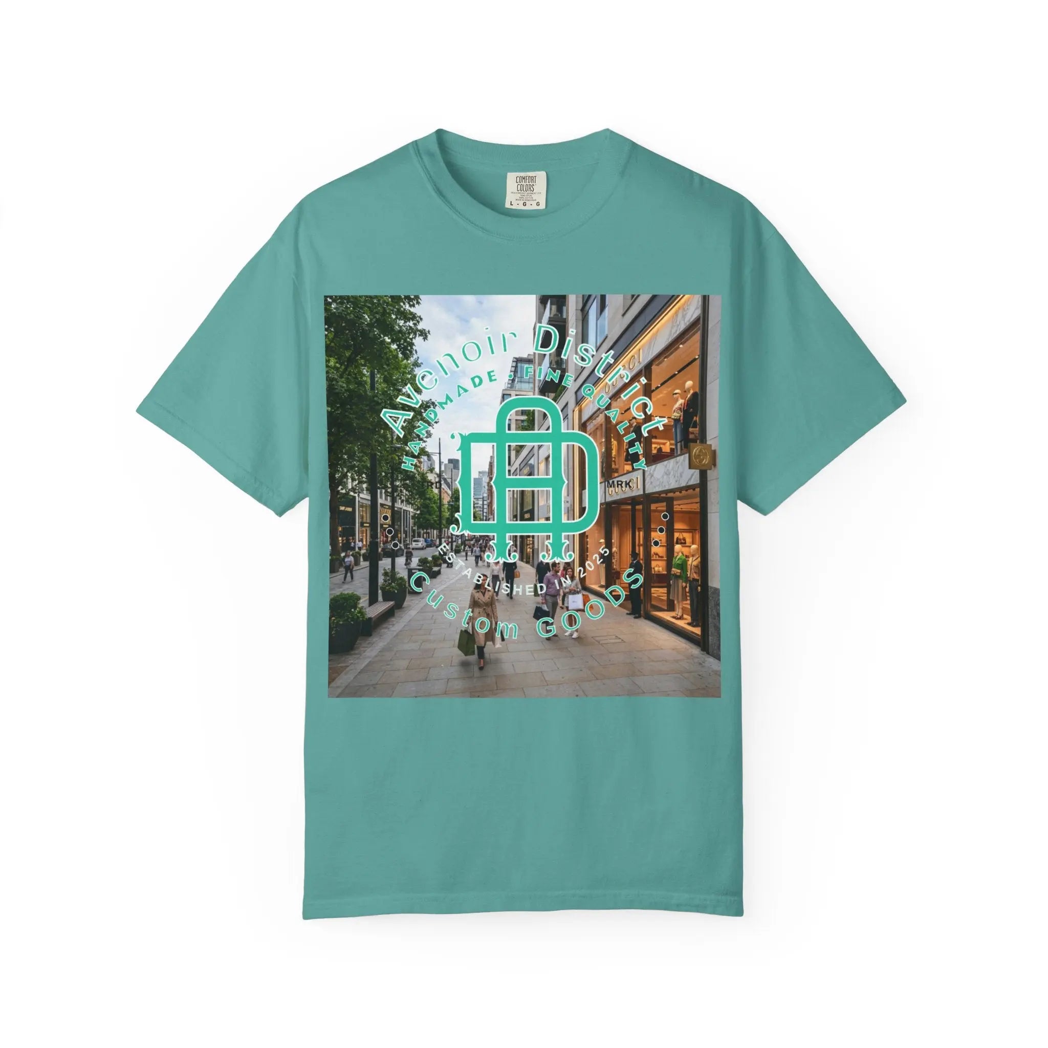 Avenoir District T-Shirt — 'Adventure Awaits' Graphic Tee Printify