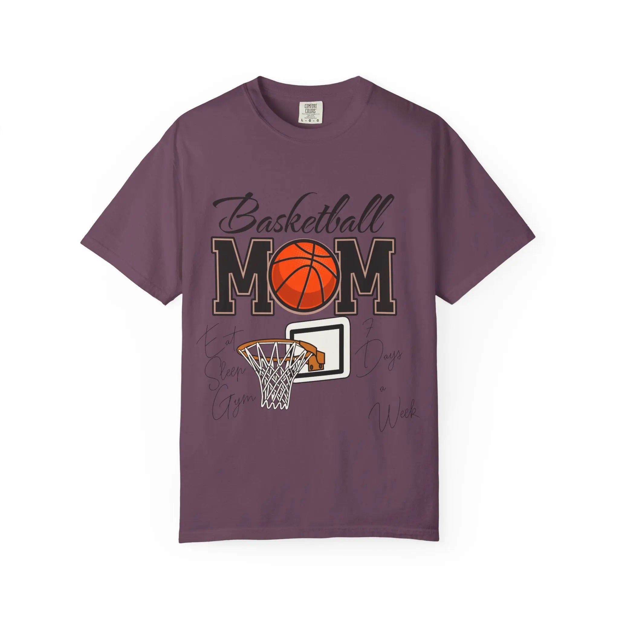 Basketball Mom T-Shirt — Graphic Basketball & Hoop Tee for Proud Moms Printify