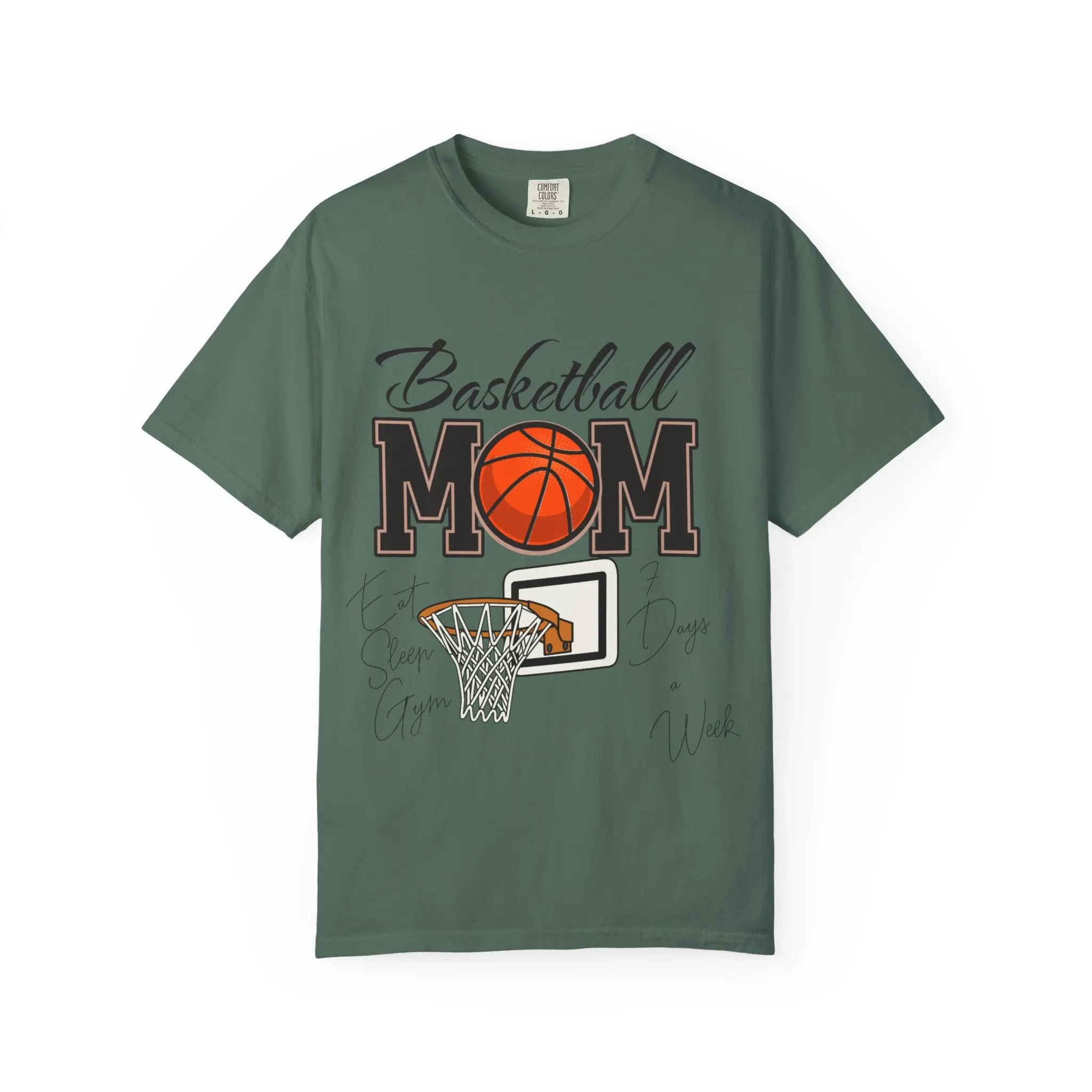 Basketball Mom T-Shirt — Graphic Basketball & Hoop Tee for Proud Moms Printify