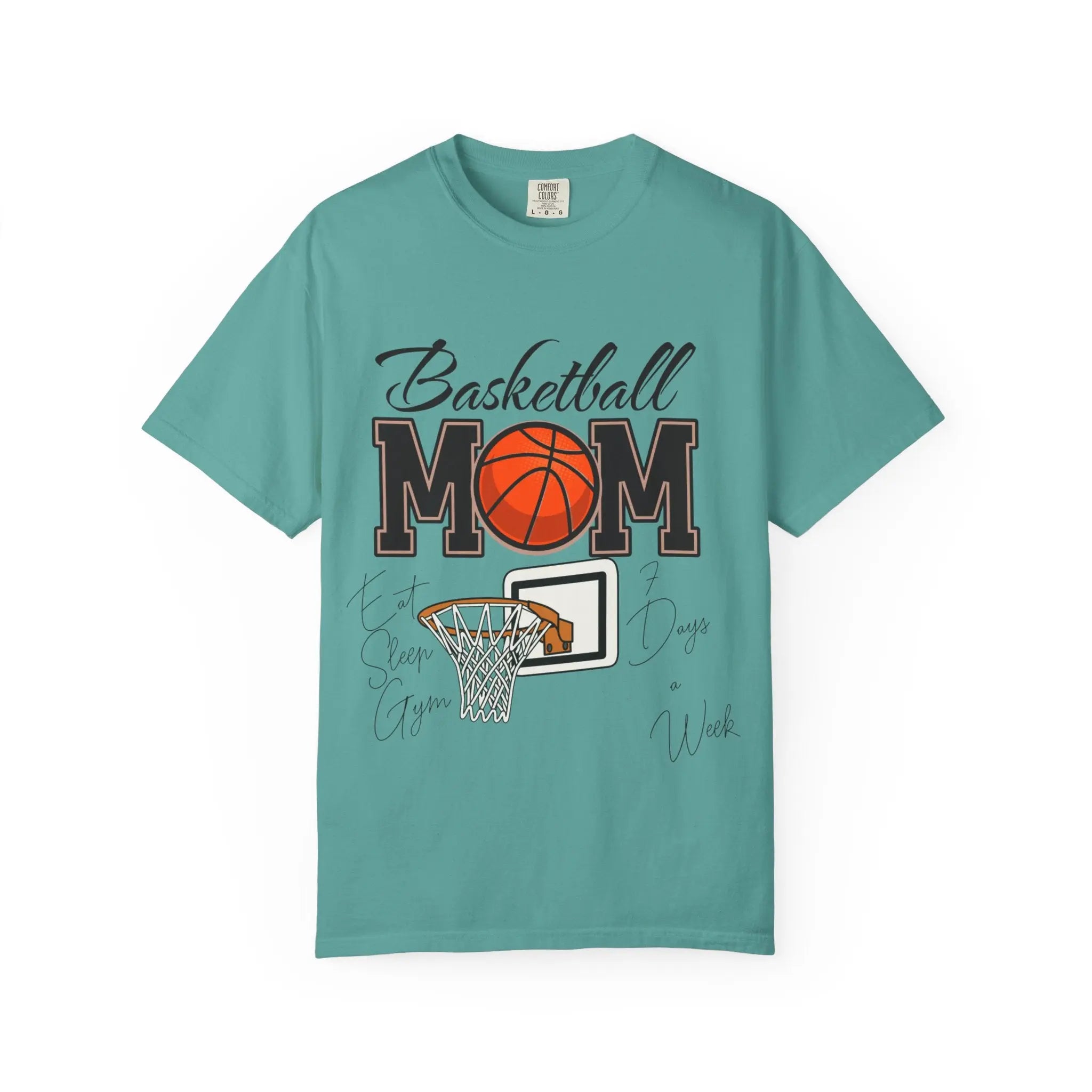 Basketball Mom T-Shirt — Graphic Basketball & Hoop Tee for Proud Moms Printify