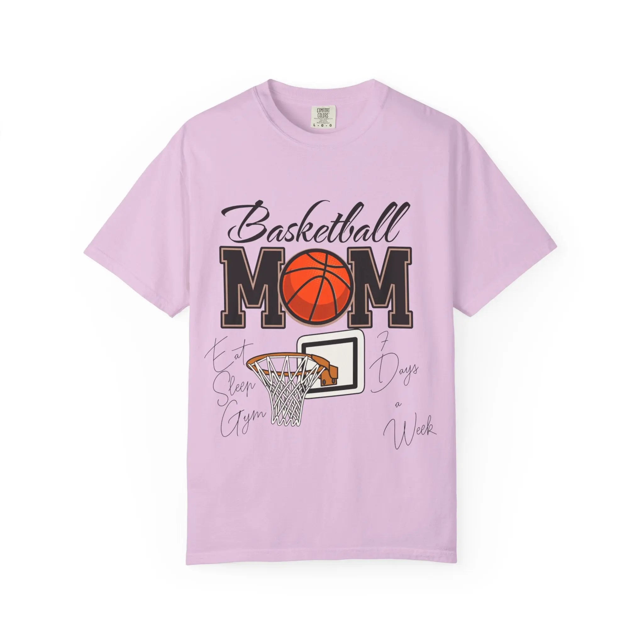 Basketball Mom T-Shirt — Graphic Basketball & Hoop Tee for Proud Moms Printify